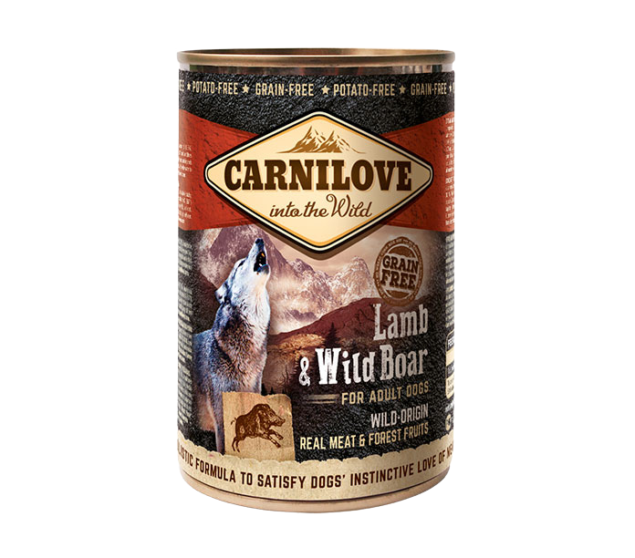 Carnilove Wild Meat, jagnięcina i dzik, 400g Pełnoporcjowa karma dla dorosłych psów
