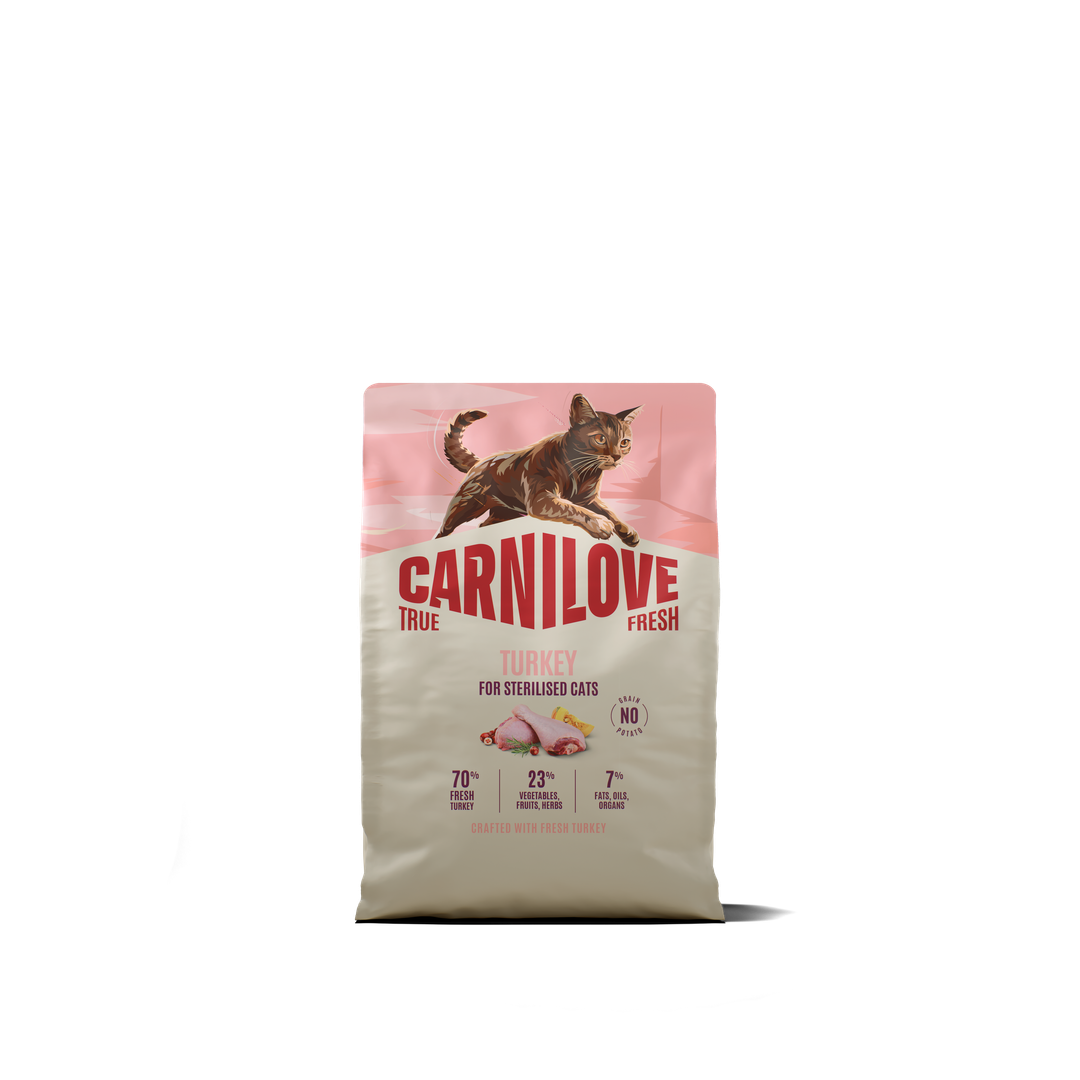 CARNILOVE TRUE FRESH Cat Dry Turkey for Sterilised Adult All Breeds 2kg