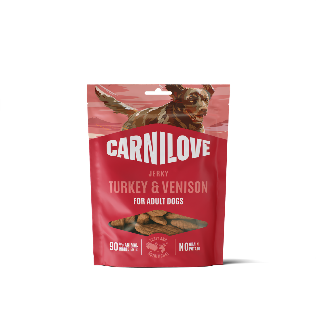 CARNILOVE Dog JERKY Turkey & Venison 100g