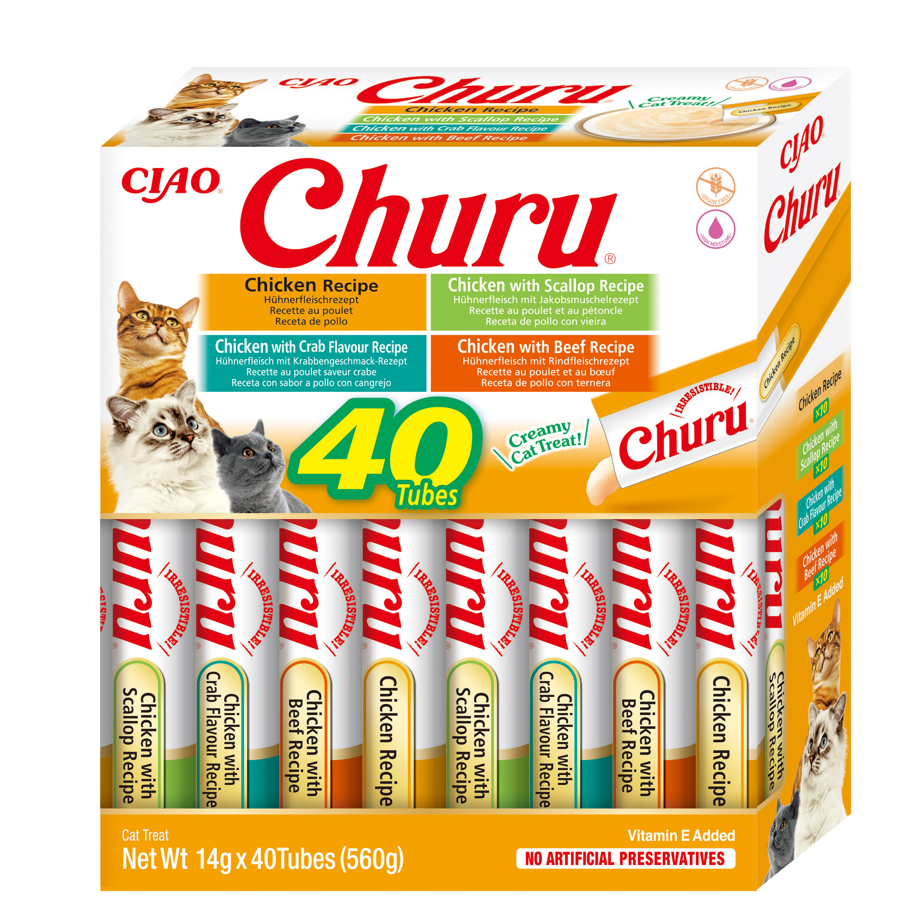 Inaba Cat Churu Chicken Variety 40x14g