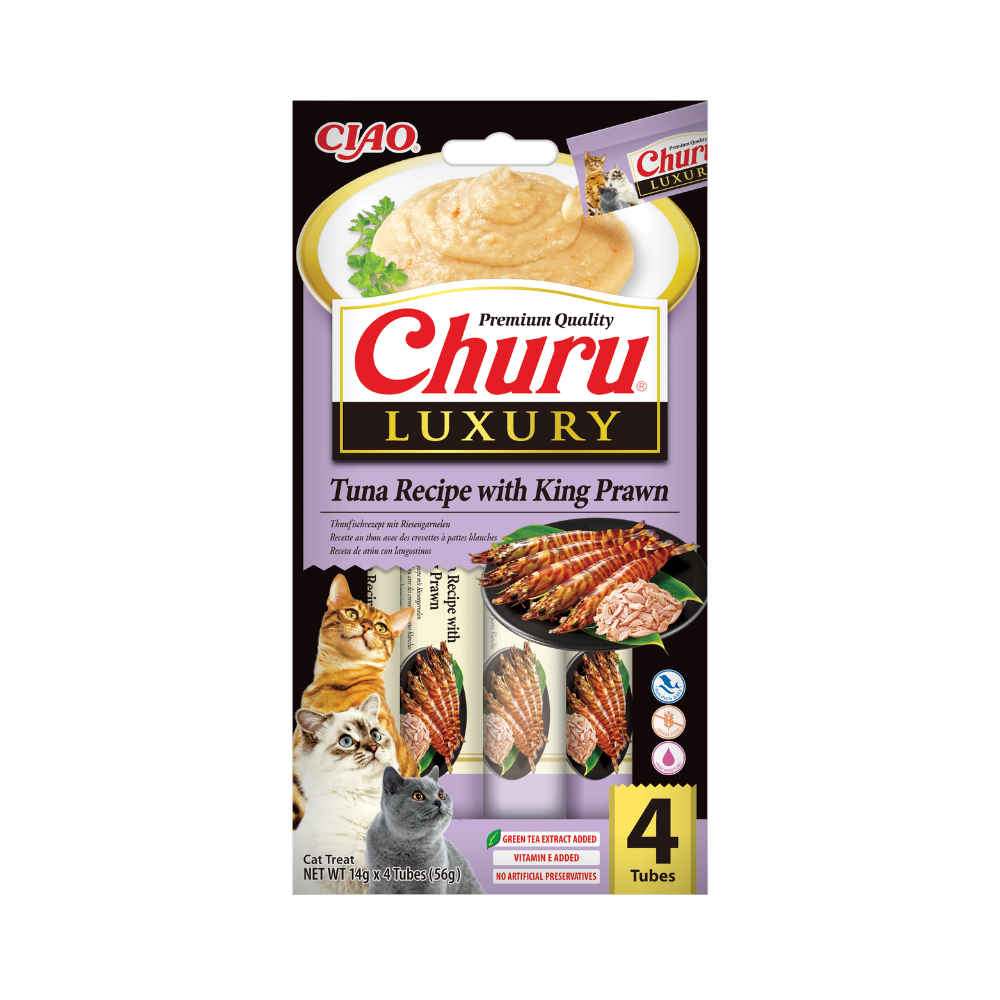 Inaba Cat Churu Luxury Tuna with Prawn 4x14g(56g)