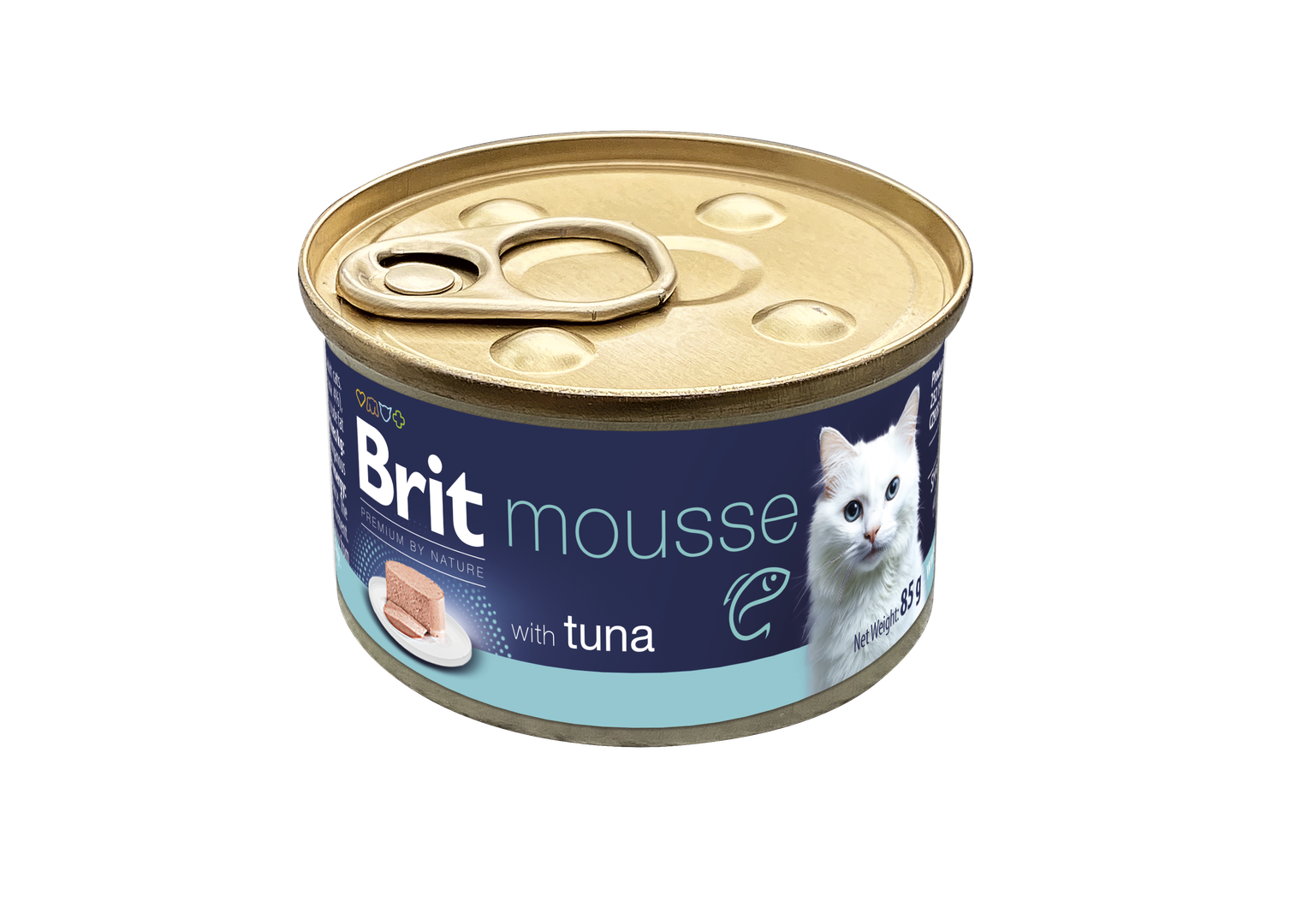 Brit Premium by Nature Cat Mousse with Tuna 85g aksamitny mus z tuńczykiem dla kotów