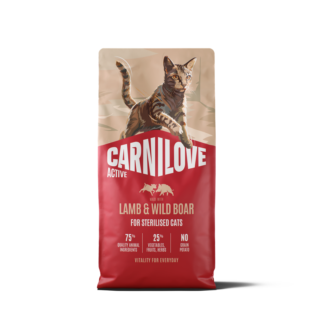 CARNILOVE ACTIVE Cat Dry Made with Lamb & Wild boar for Sterilised Adult All Breeds 6kg