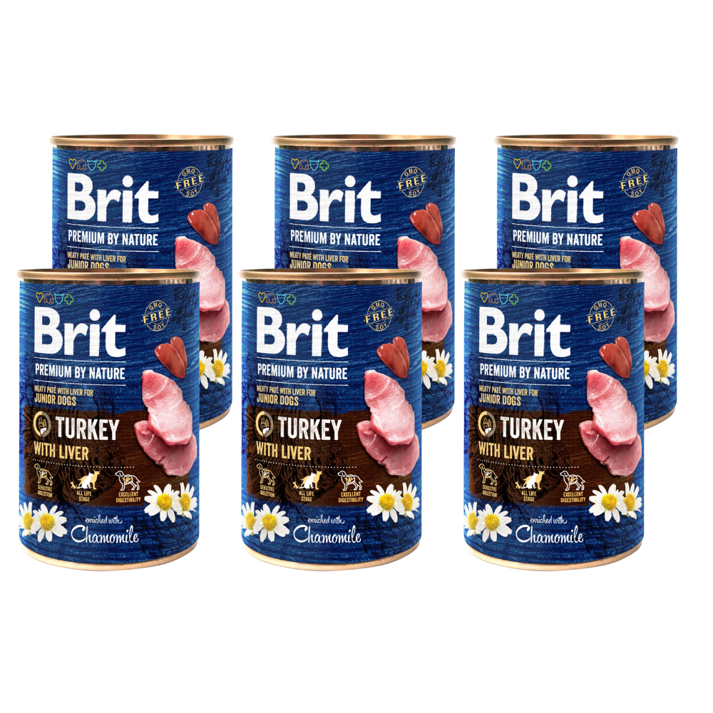 Promocja 5 szt + 1 szt Brit Premium by Nature Turkey with Liver