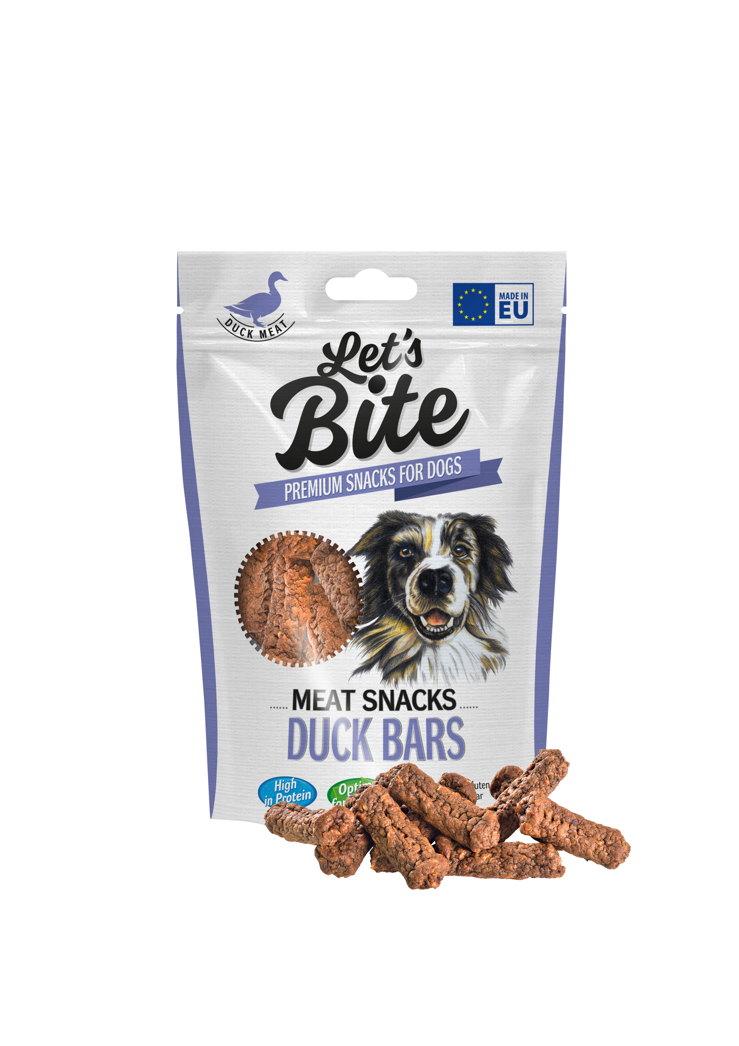 Let's Bite Meat Snacks Duck Bars 80 g