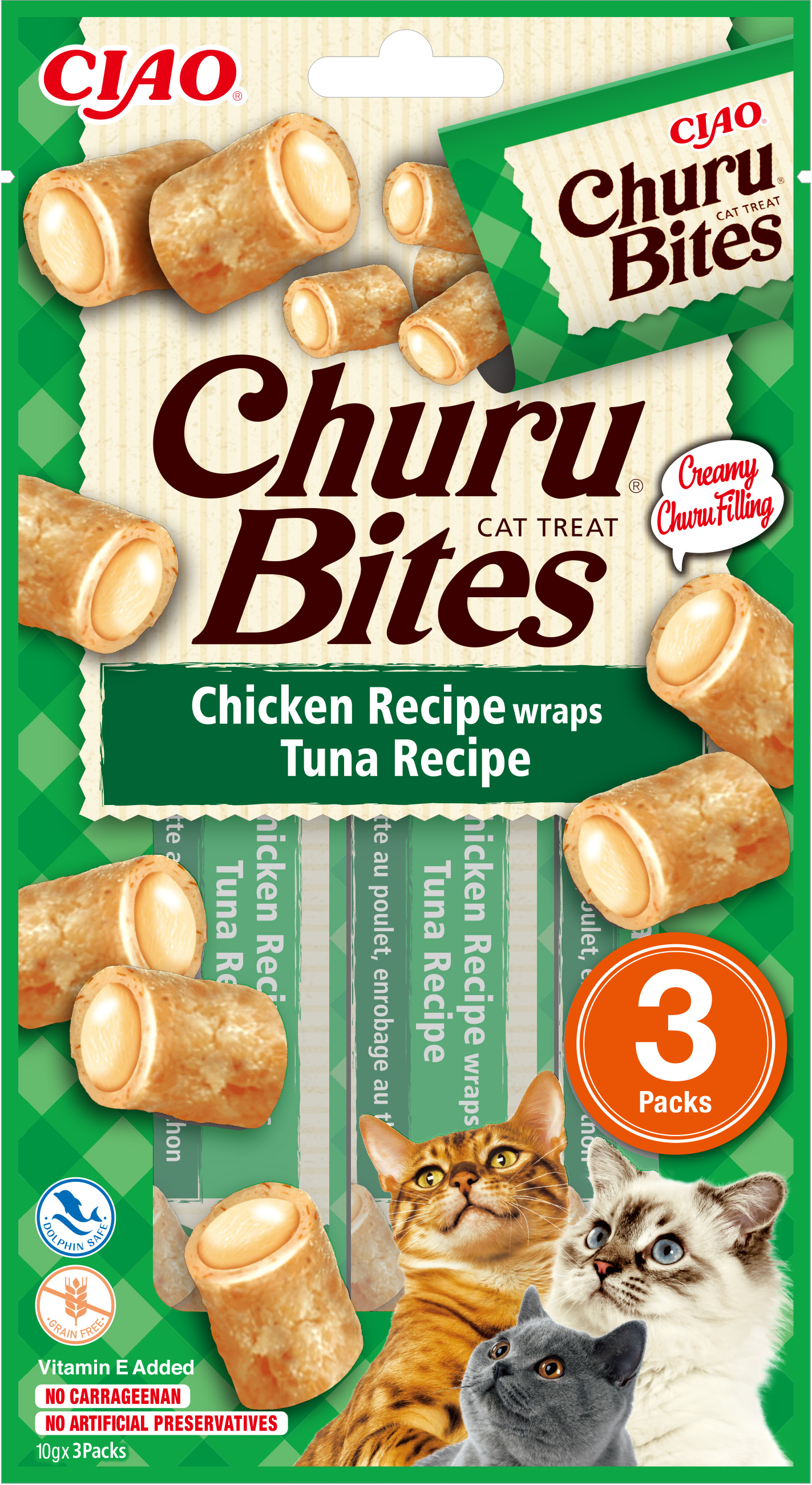 Inaba Cat Churu Bites Chicken Wraps Tuna