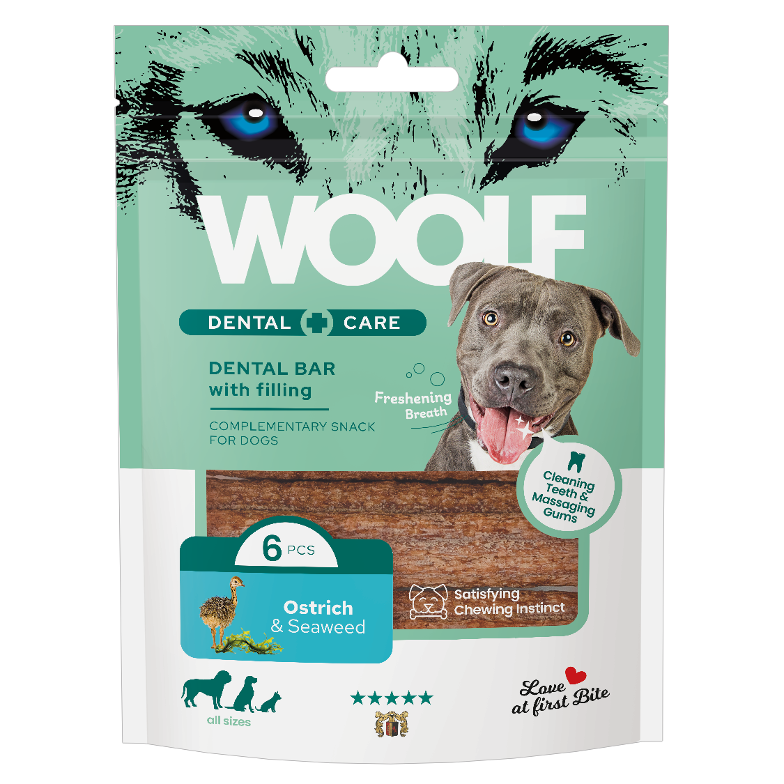 Woolf Dental Care Bar Struś i wodorosty 108g