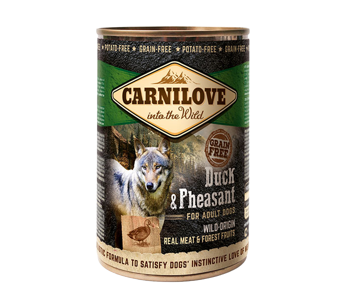 Carnilove Wild Meat, kaczka i bażant, 400g Pełnoporcjowa karma dla psów dorosłych