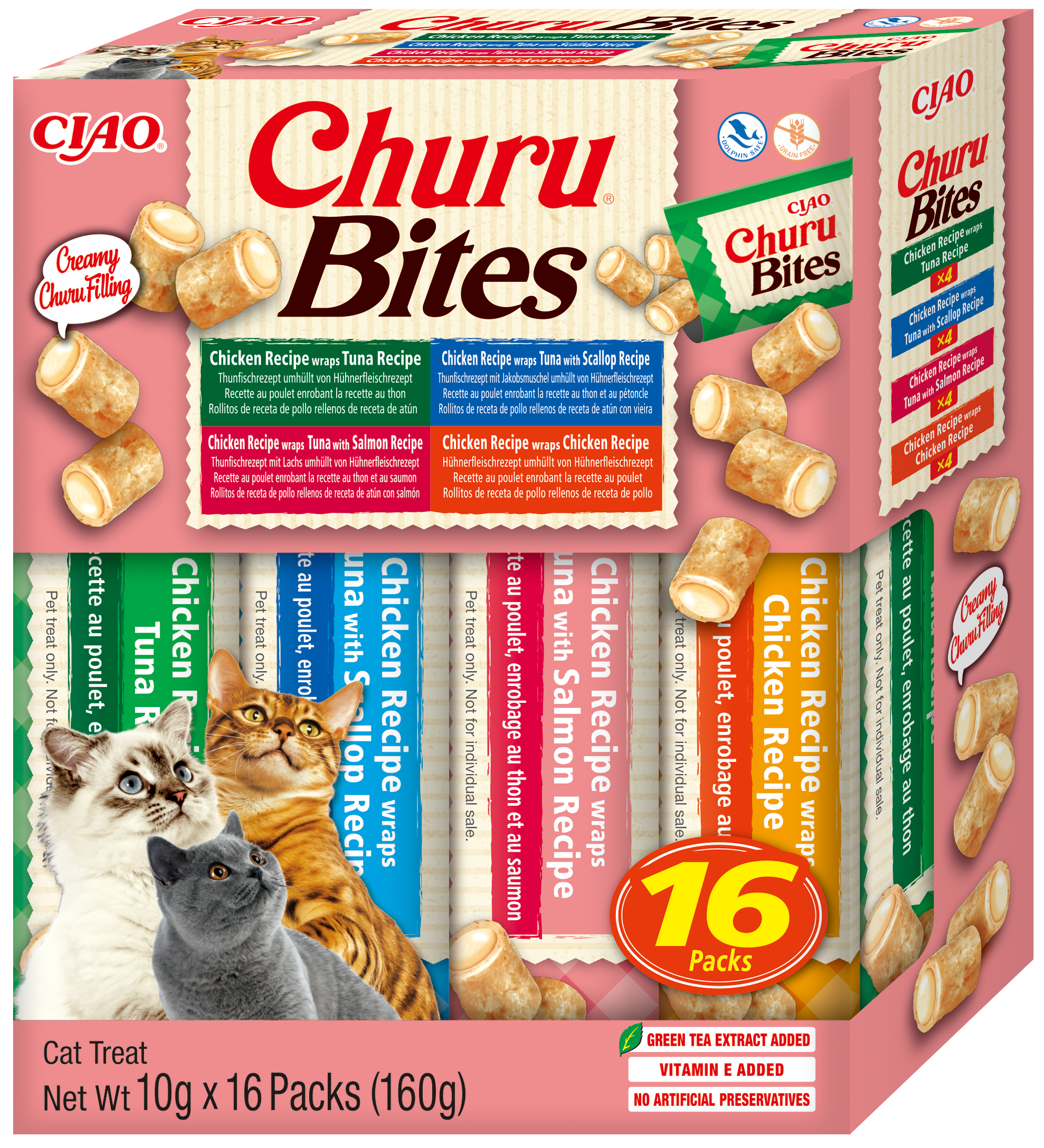 Inaba Cat Churu P16 BITES Chicken Variety 16x10g (160g)