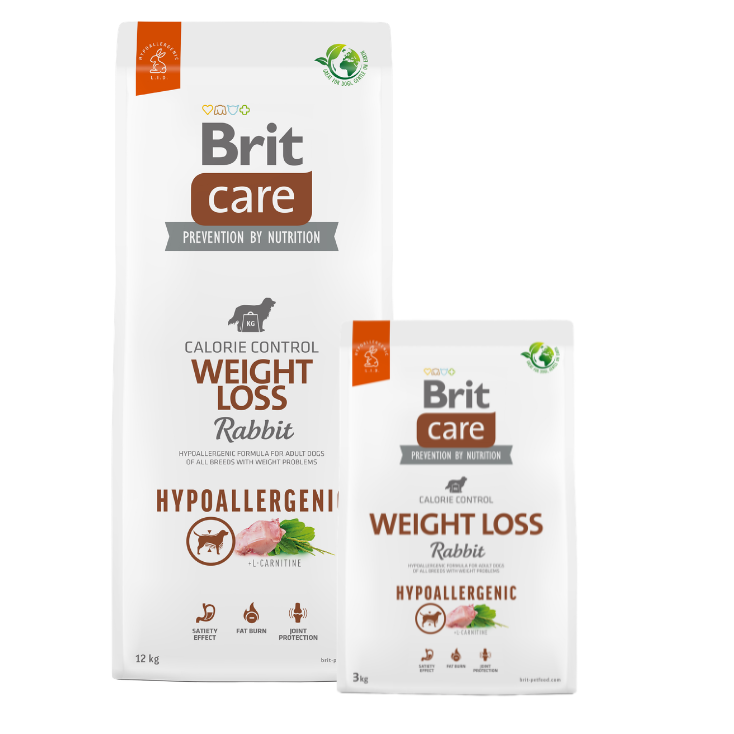 Promocja: 12kg + 3kg Brit Care Dog Hypoallergenic Weight Loss Rabbit w atrakcyjnej cenie