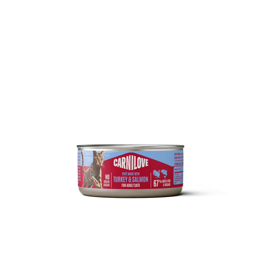 CARNILOVE Cat CAN Paté Made with Turkey & Salmon 100g