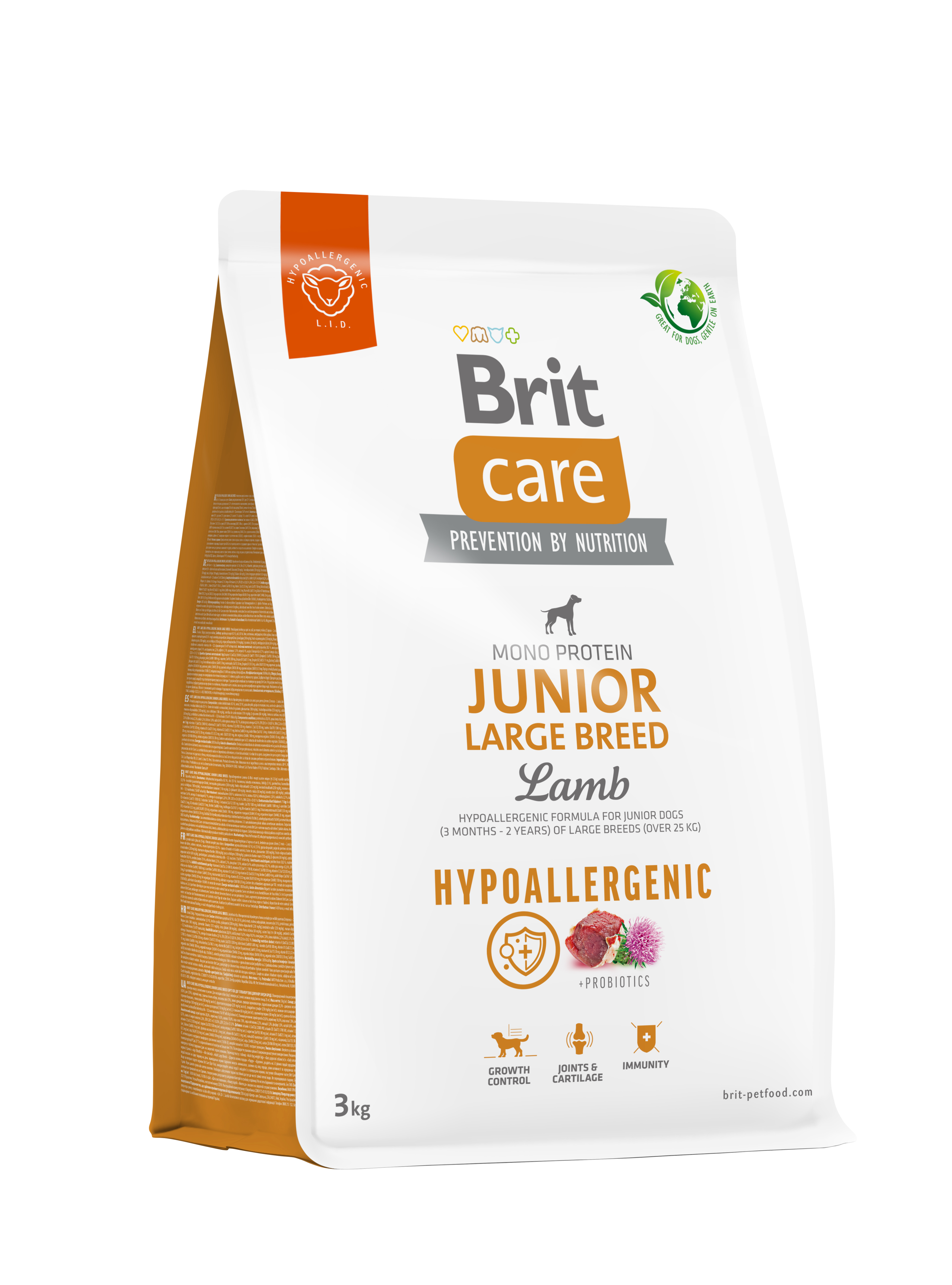 Brit Care Dog Hypoallergenic Junior Large Breed, jagnięcina, 3 kg Hipoalergiczna karma dla młodych psów dużych ras