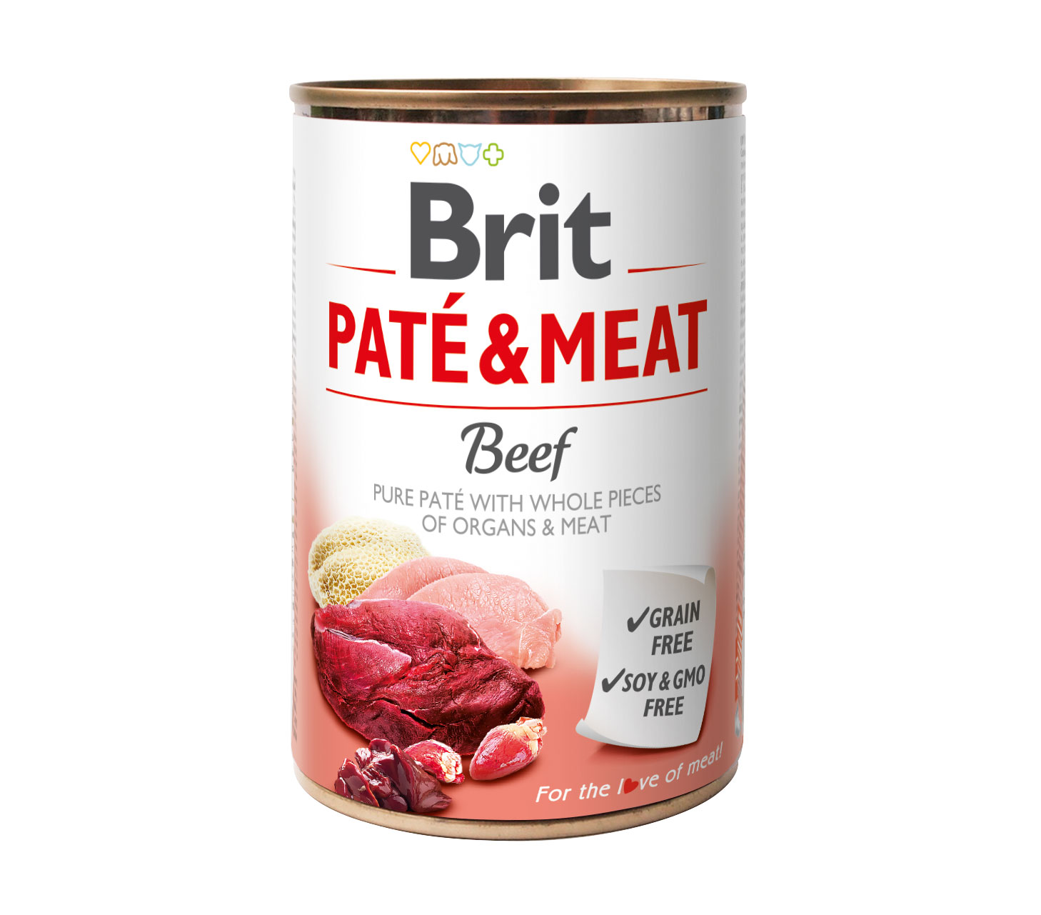Brit Paté & Meat, wołowina, 400 g Pełnowartościowa karma mokra dla psów