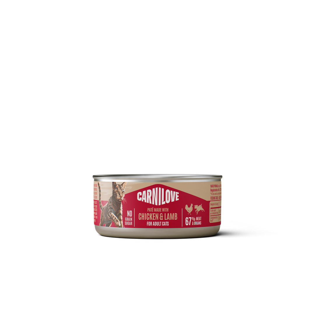 CARNILOVE Cat CAN Paté Made with Chicken & Lamb 100g