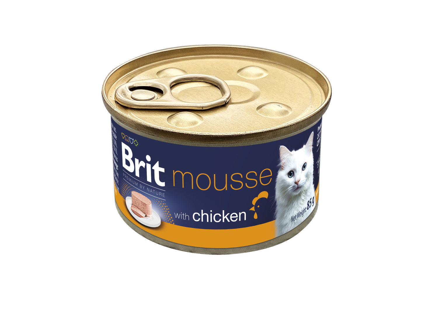 Brit Premium by Nature Cat Mousse with Chicken 85g aksamitny mus z kurczakiem dla kotów