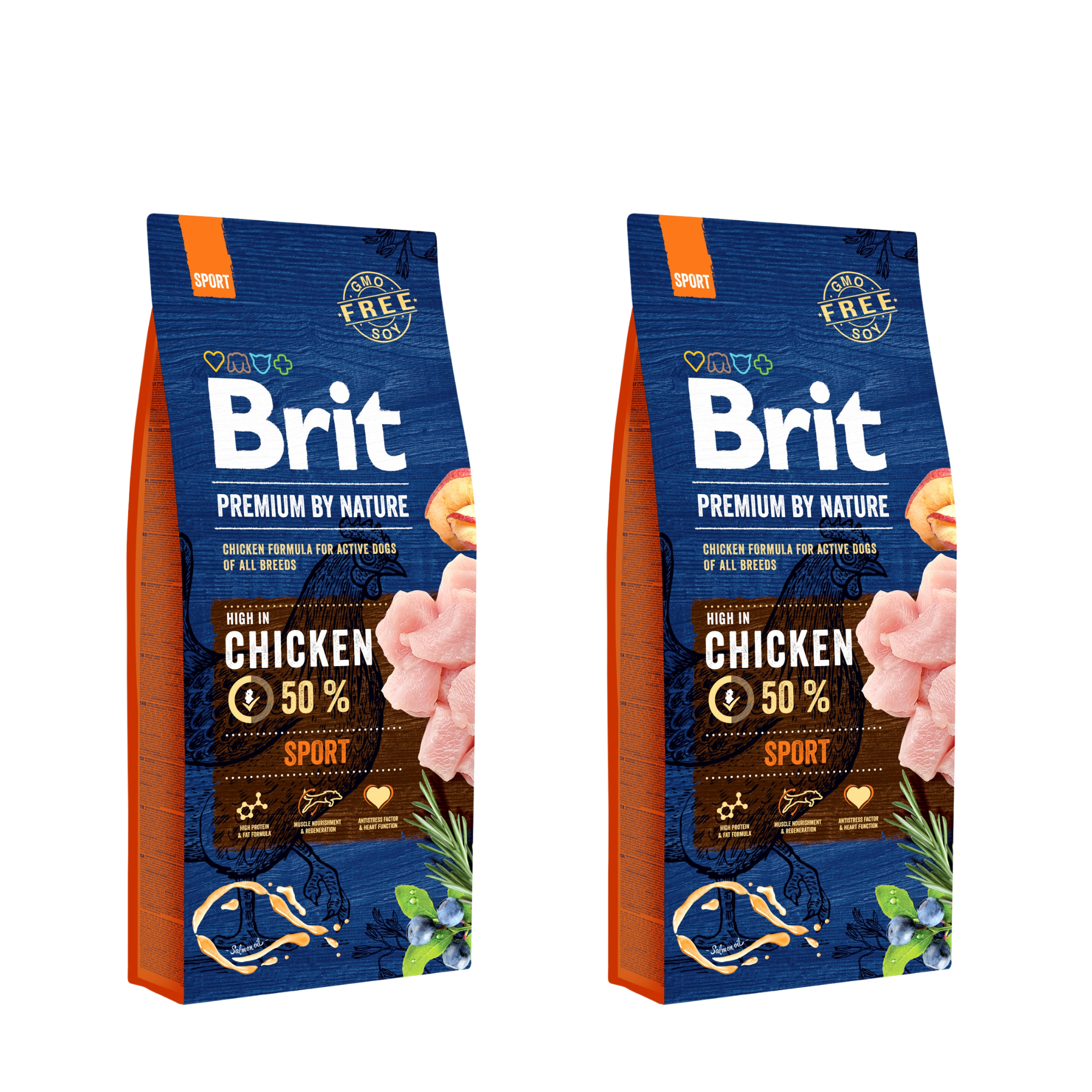 Promocja: 1+1 Brit Premium by Nature Dog Sport 15kg (2 w cenie 1)