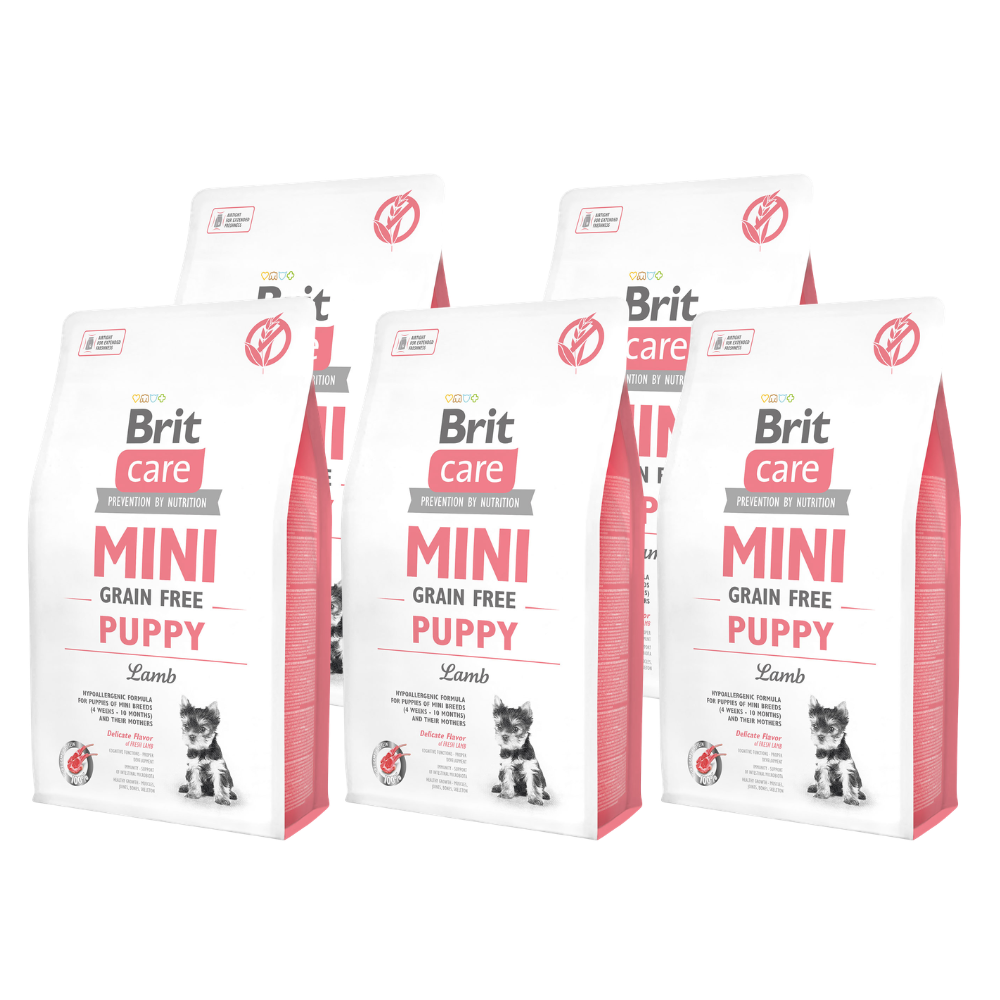 Promocja: 5x2kg Brit Care Mini Grain Free Dog Puppy Lamb (10kg) w atrakcyjnej cenie