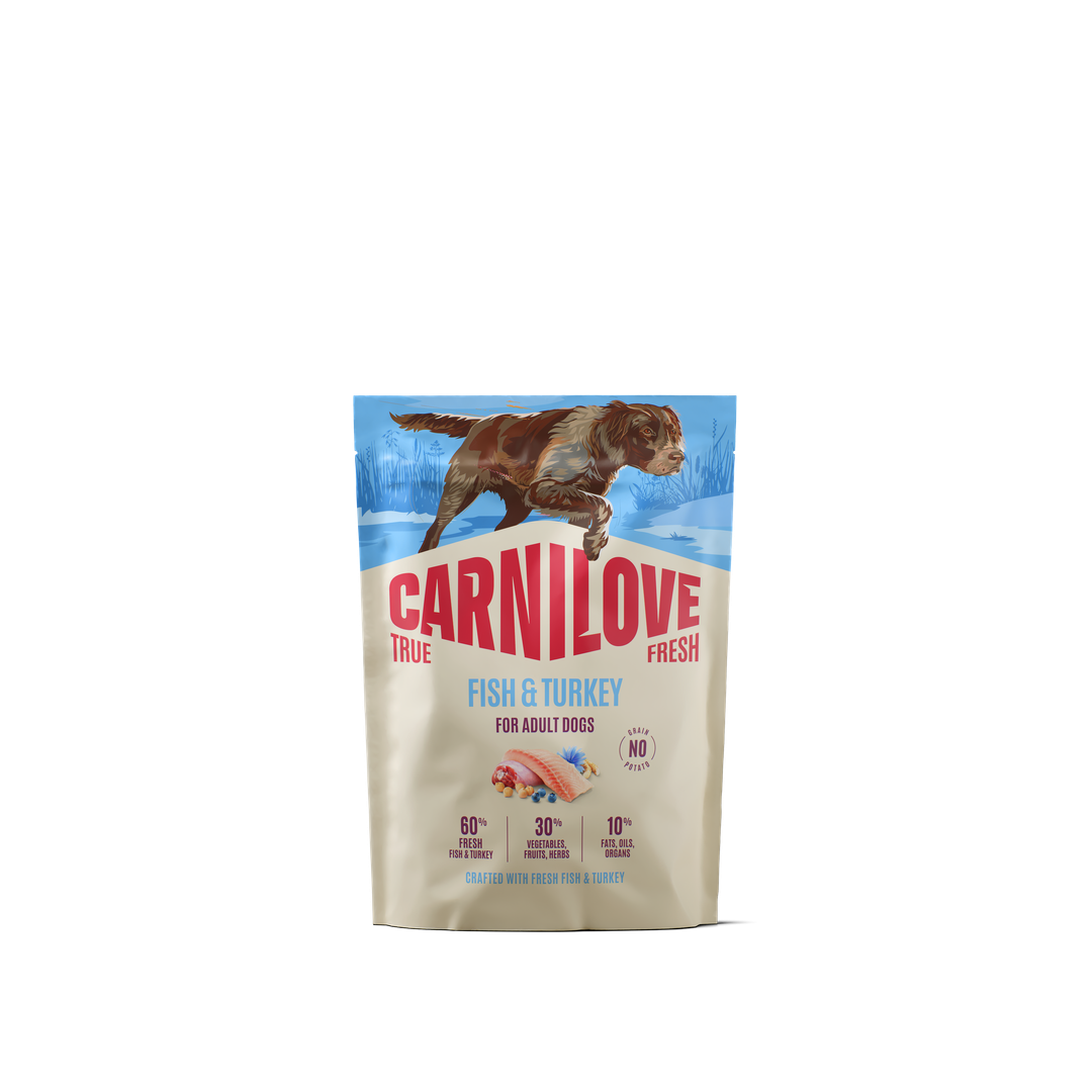CARNILOVE TRUE FRESH Dog Dry Fish & Turkey for Adult All Breeds 1,5kg