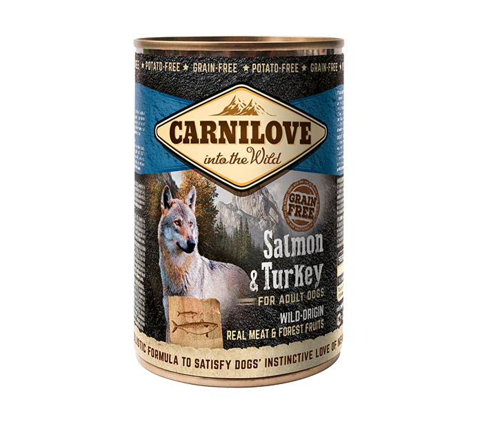Promocja: 5 szt + 1 szt Carnilove Dog Adult Salmon & Turkey 400g