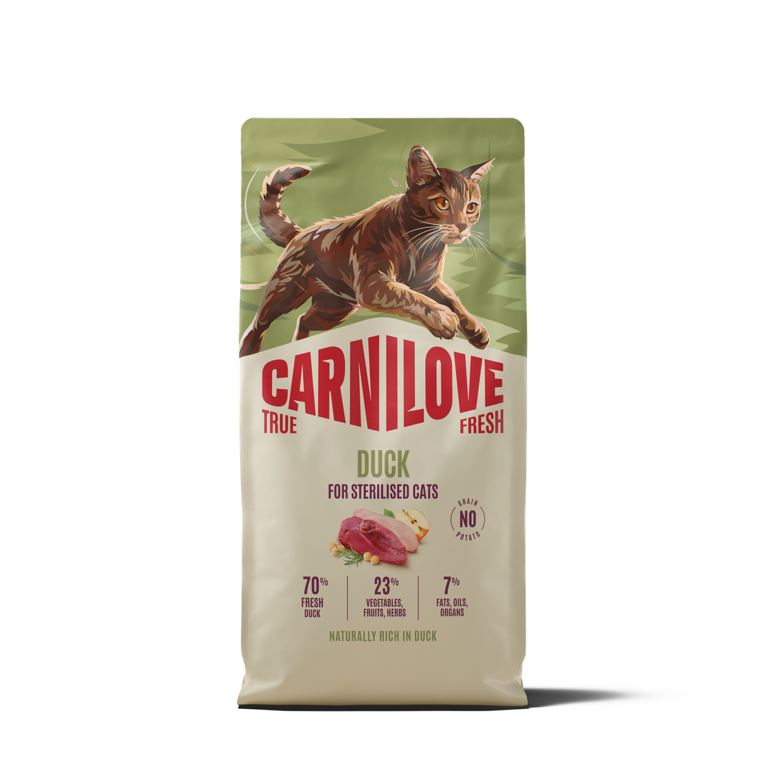 CARNILOVE TRUE FRESH Cat Dry Duck for Sterilised Adult All Breeds 6kg