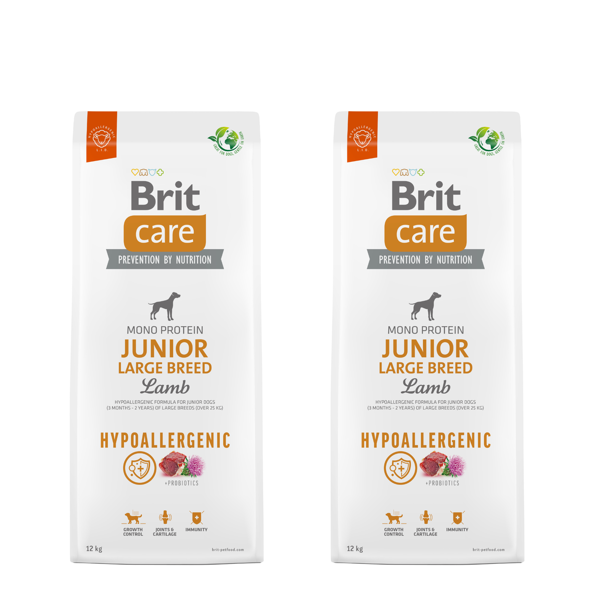 Promocja: 1+1 Brit Care Dog Hypoallergenic Junior Large Breed Lamb (2 w cenie 1)
