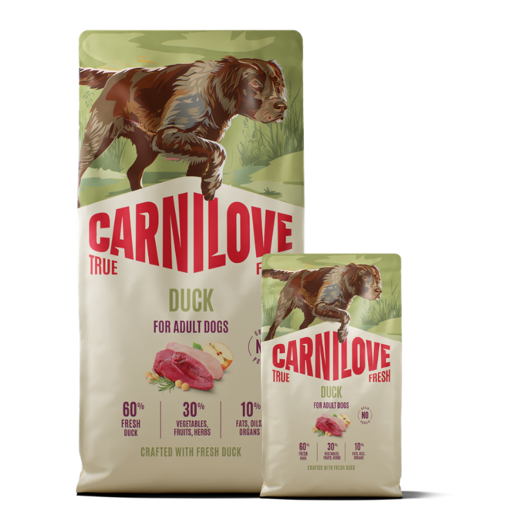 Promocja: 12kg + 4kg CARNILOVE TRUE FRESH Dog Dry Duck for Adult All Breeds w atrakcyjnej cenie