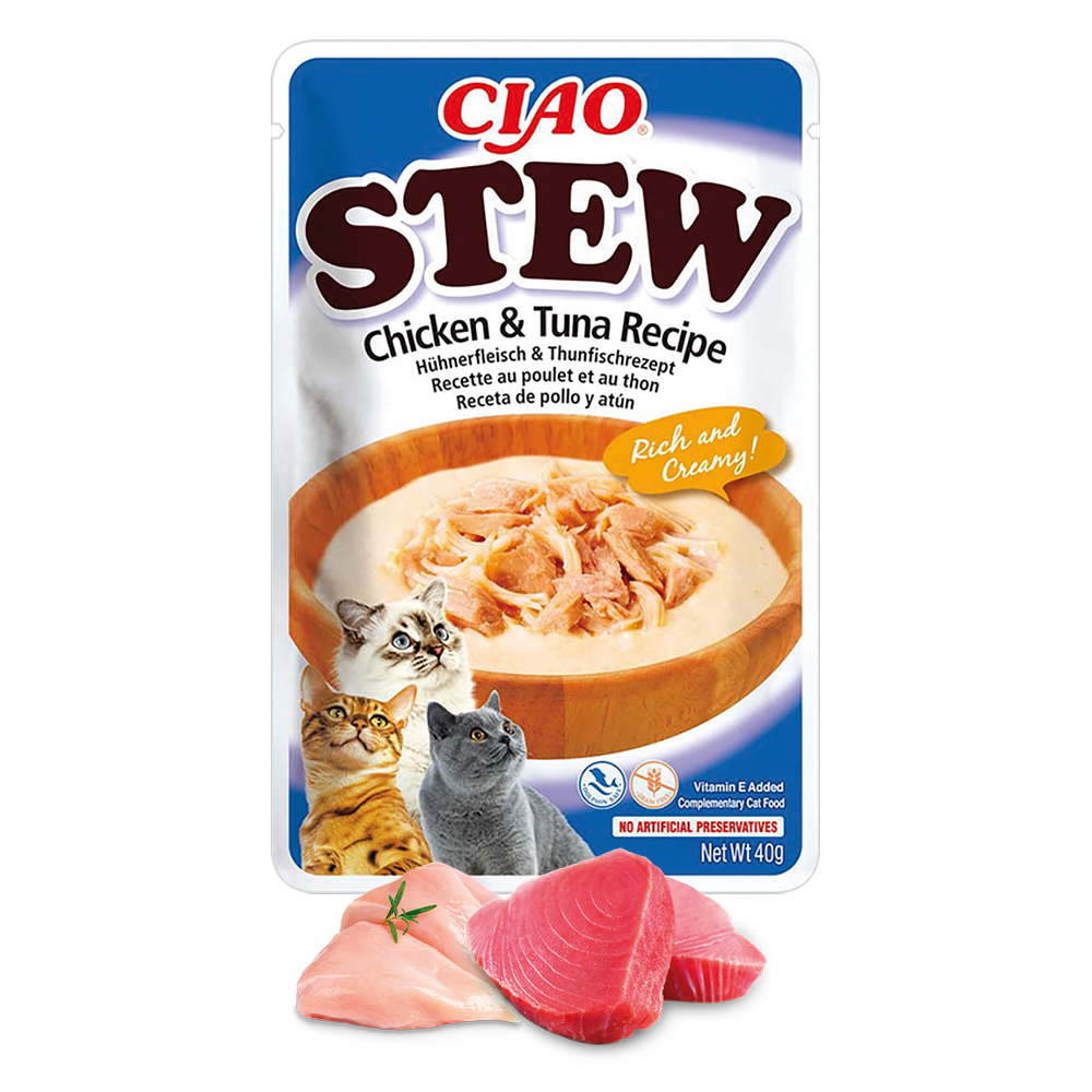 Inaba Ciao Stew Chicken With Tuna Recipe 40g