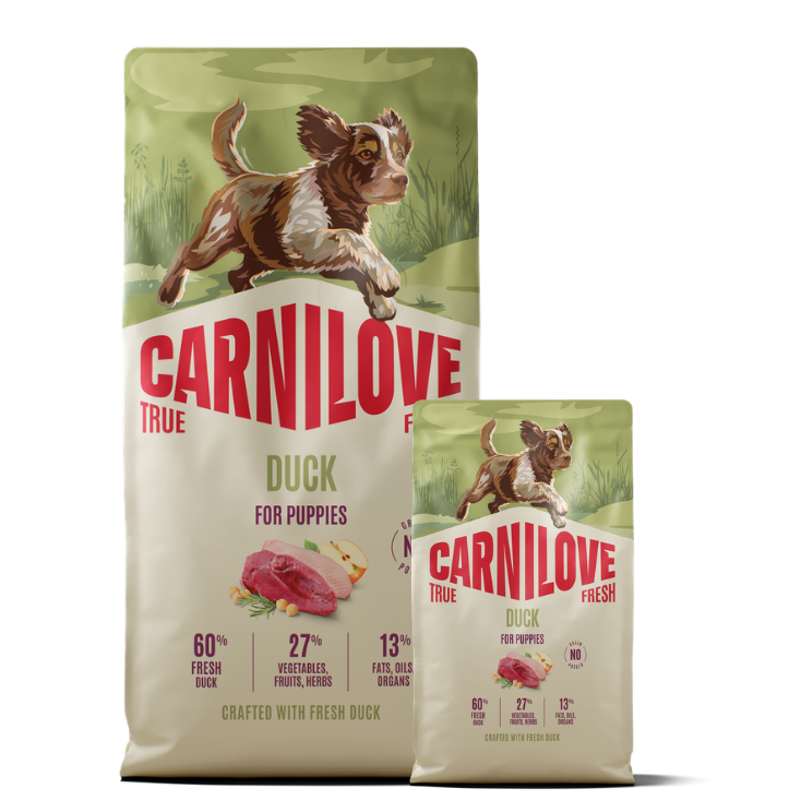 Promocja: 12kg + 4kg CARNILOVE TRUE FRESH Dog Dry Duck for Puppies w atrakcyjnej cenie