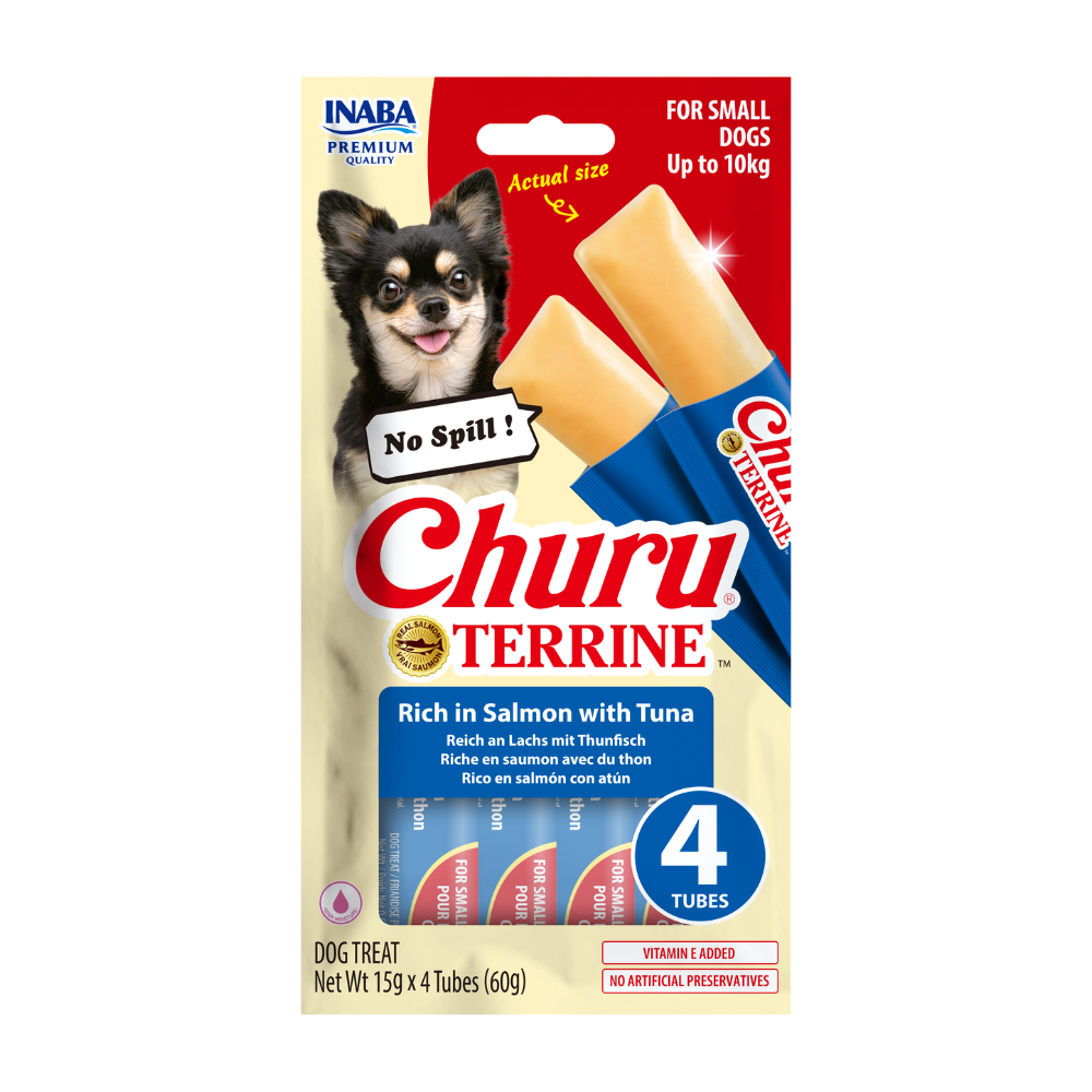 Inaba Churu Terrine Salmon & Tuna Recipe 4x15g (60g)