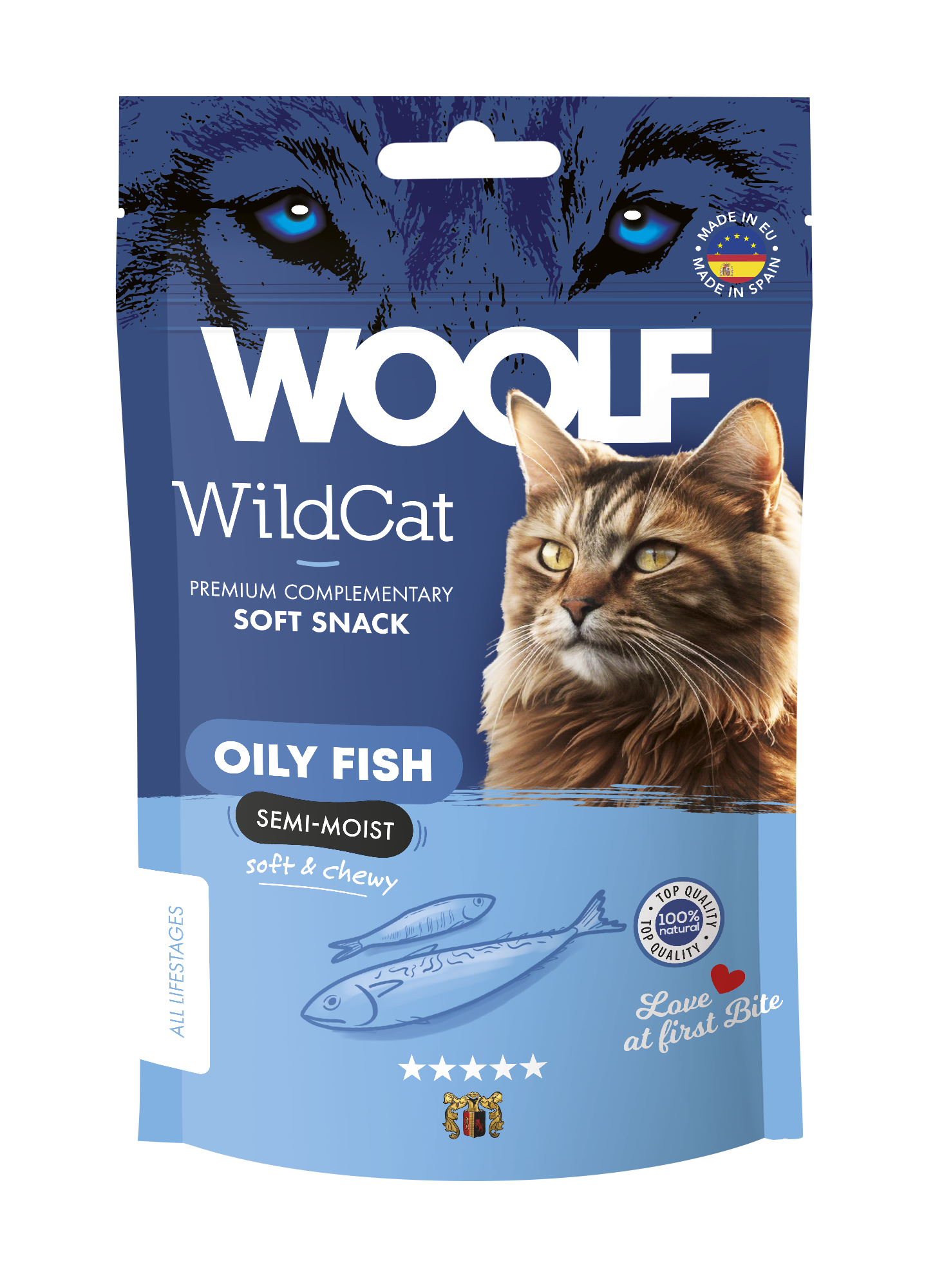 Woolf WildCat Soft Snack Oily fish 50g