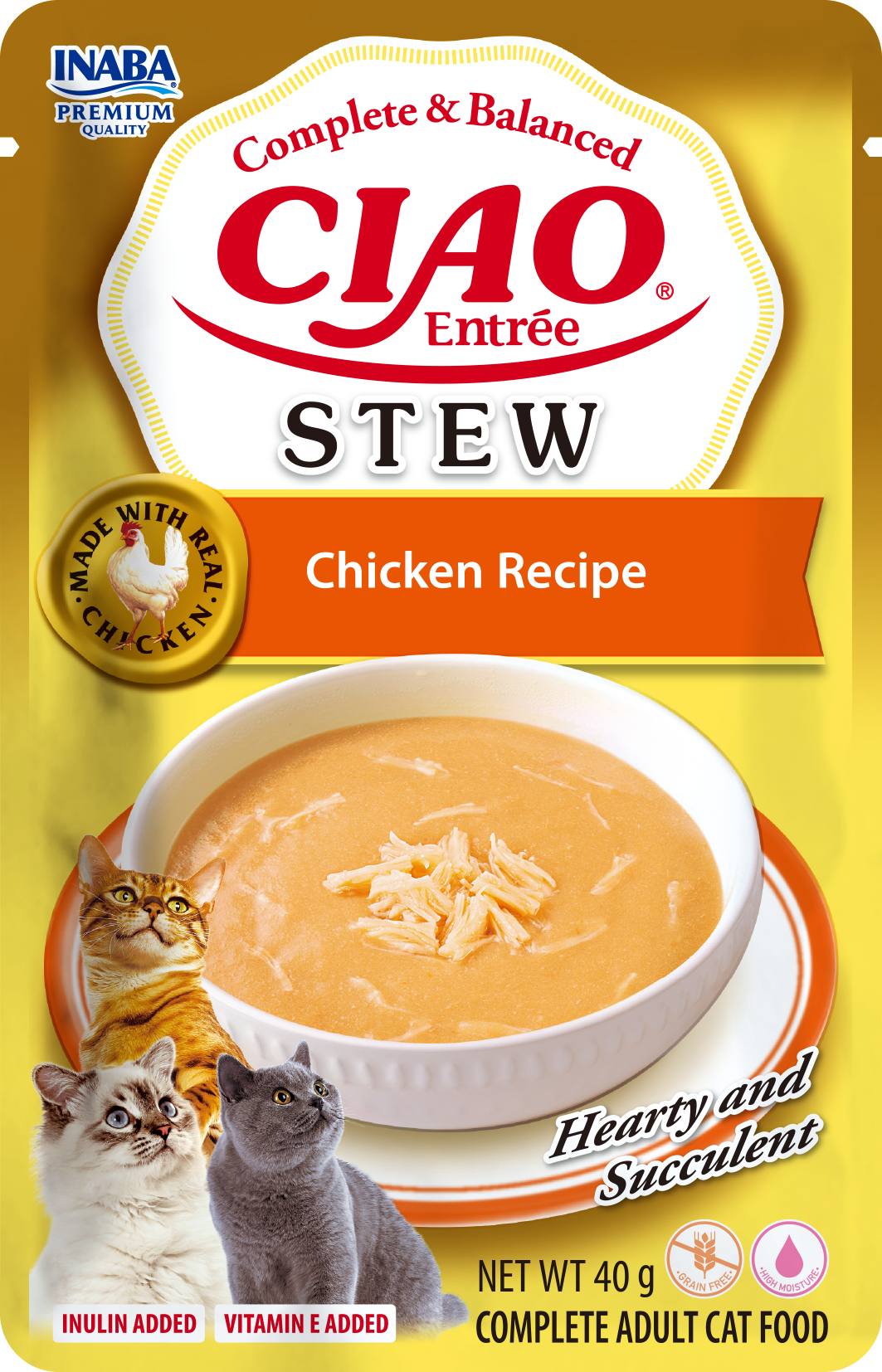 Inaba Cat CIAO Entrée Stew Chicken Recipe 40g
