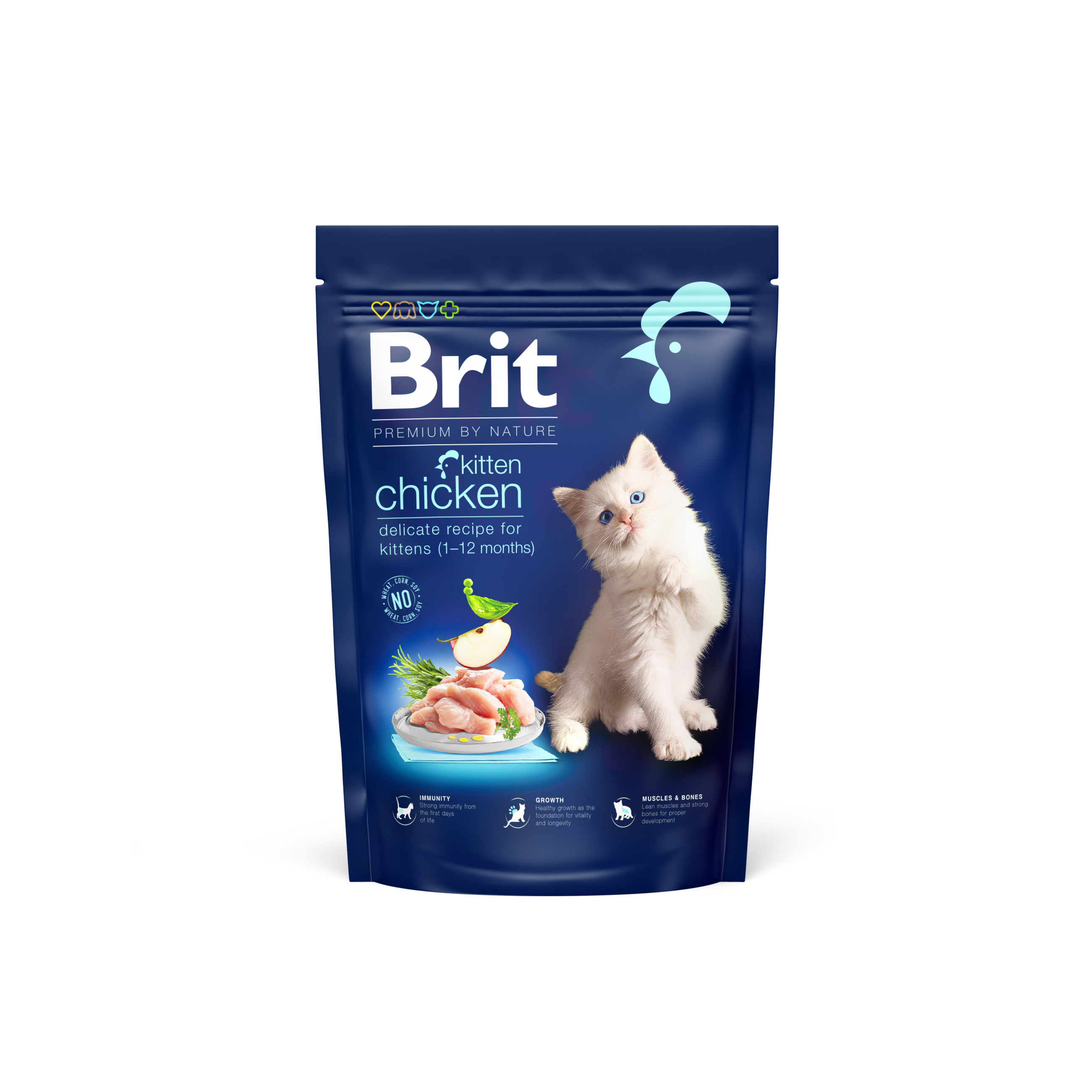 Brit Premium Cat Kitten, kurczak, 800 g Pełnoporcjowa karma dla kociąt