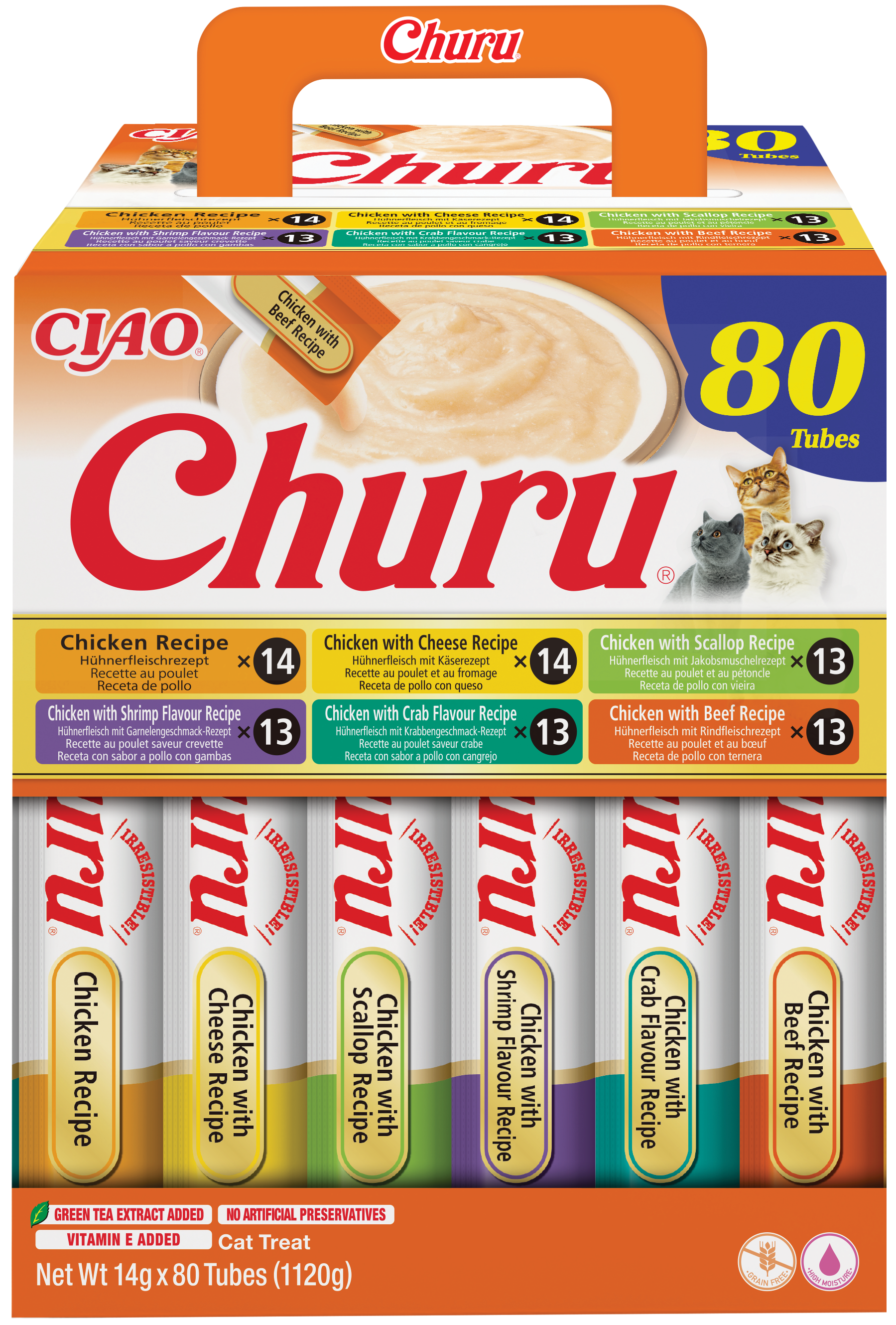 INABA Churu 80P Chicken Recipe (80x14g)