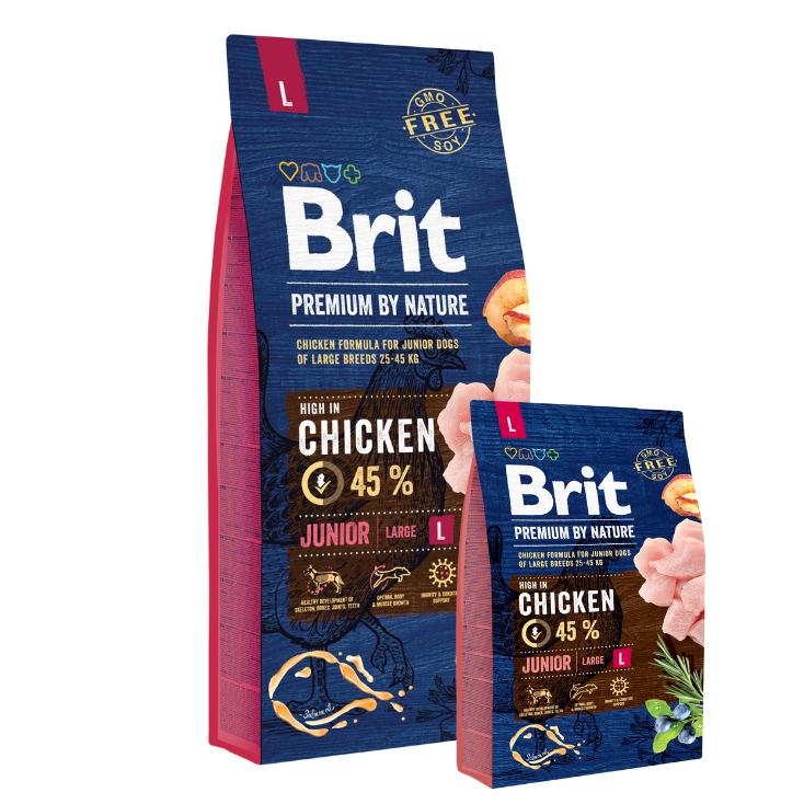 Promocja: 15kg + 3kg Brit Premium by Nature Dog Junior L w atrakcyjnej cenie