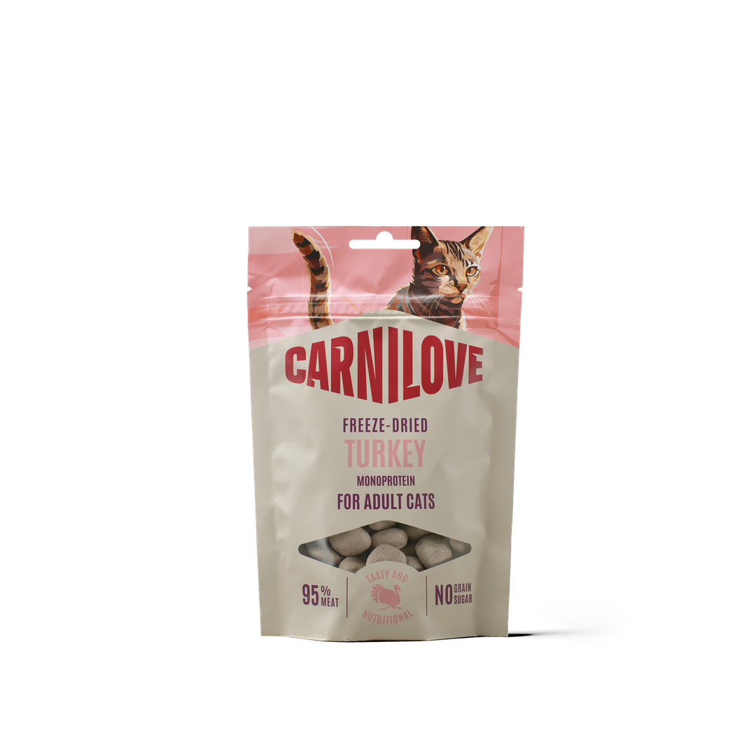 CARNILOVE Cat FREEZE DRIED Turkey 40g