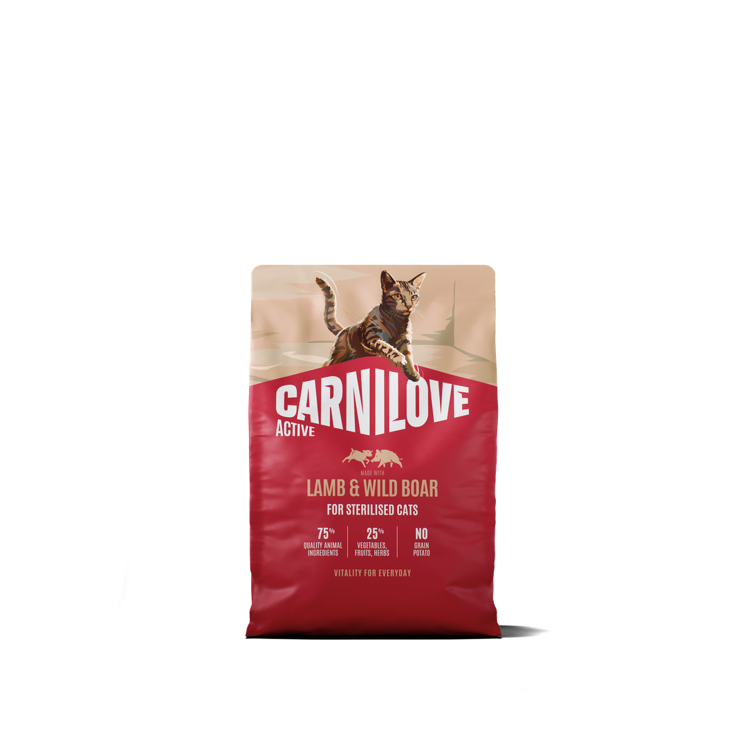 CARNILOVE ACTIVE Cat Dry Made with Lamb & Wild boar for Sterilised Adult All Breeds 2kg