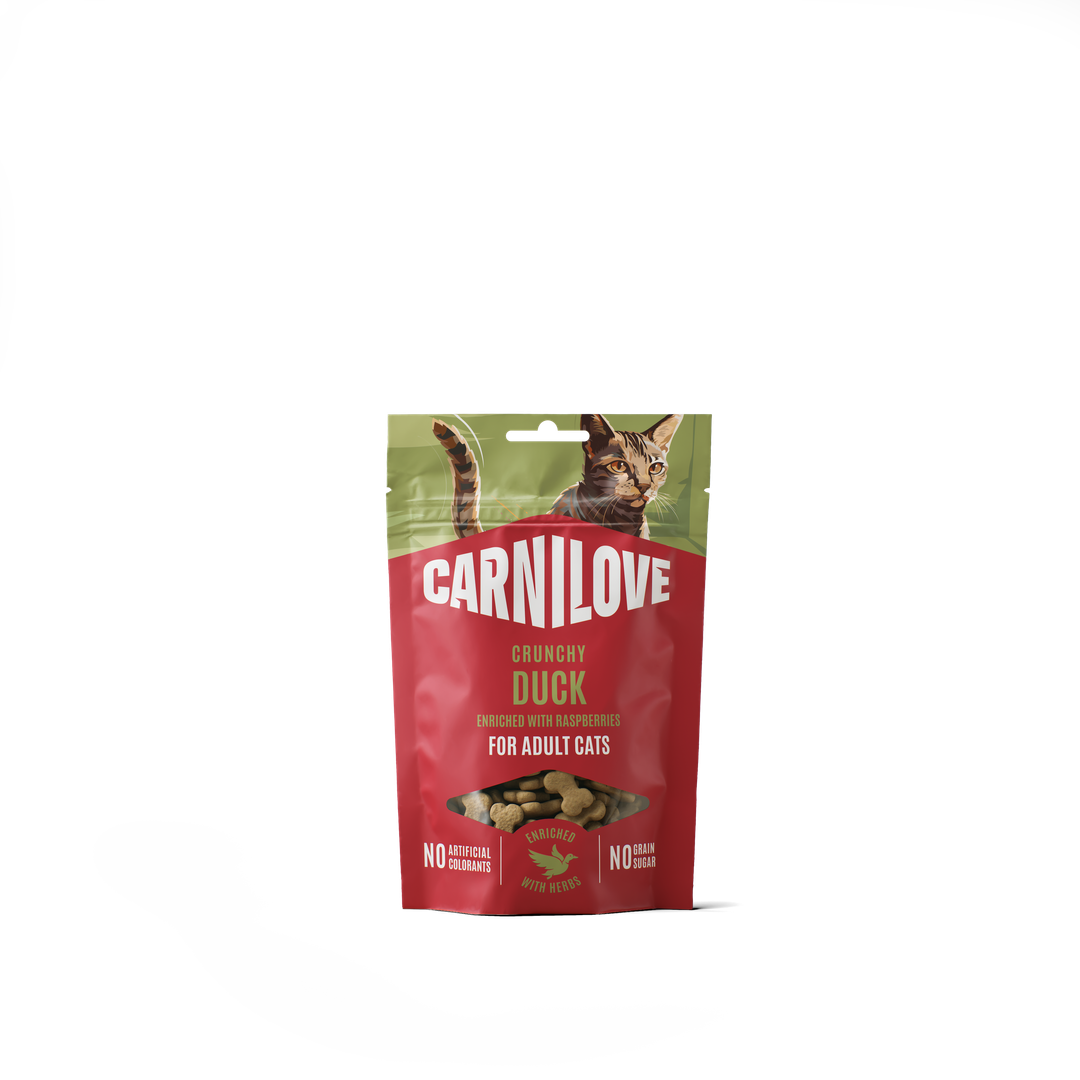 CARNILOVE Cat CRUNCHY Snack Duck enriched with Raspberries 50g
