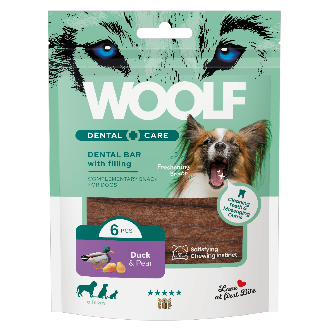 Woolf Dental Care Bar Kaczka i gruszki 108g