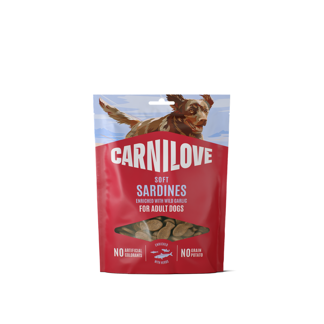 CARNILOVE Dog SOFT snack Sardines enriched with Wild garlic 200g