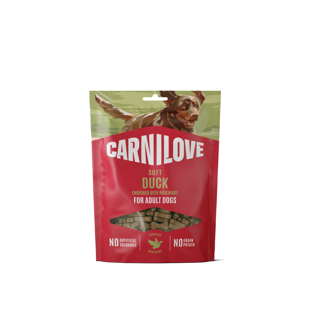 CARNILOVE Dog SOFT Snack Duck enriched with Rosemary 200g