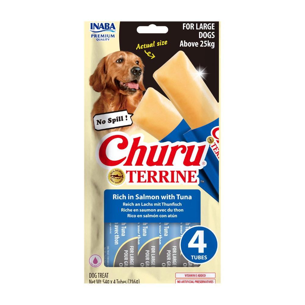 Inaba Churu Terrine Salmon & Tuna Recipe 4x54g (216g)
