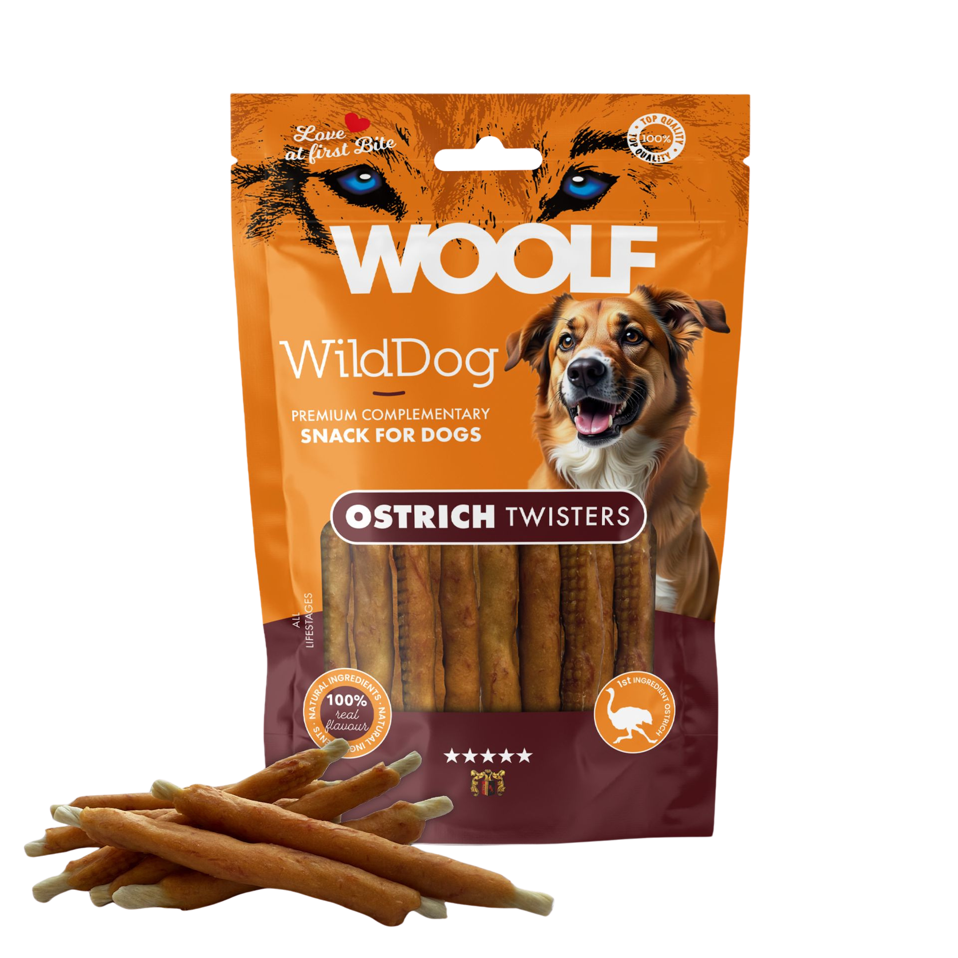 Woolf WildDog Ostrich Twister 100g