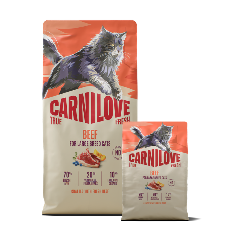 Promocja: 6kg + 2kg CARNILOVE TRUE FRESH Cat Adult Large Breeds w atrakcyjnej cenie