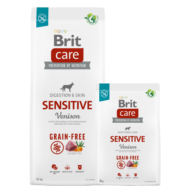 Promocja: 12kg + 3kg Brit Care Dog Grain-Free Sensitive Venison w atrakcyjnej cenie