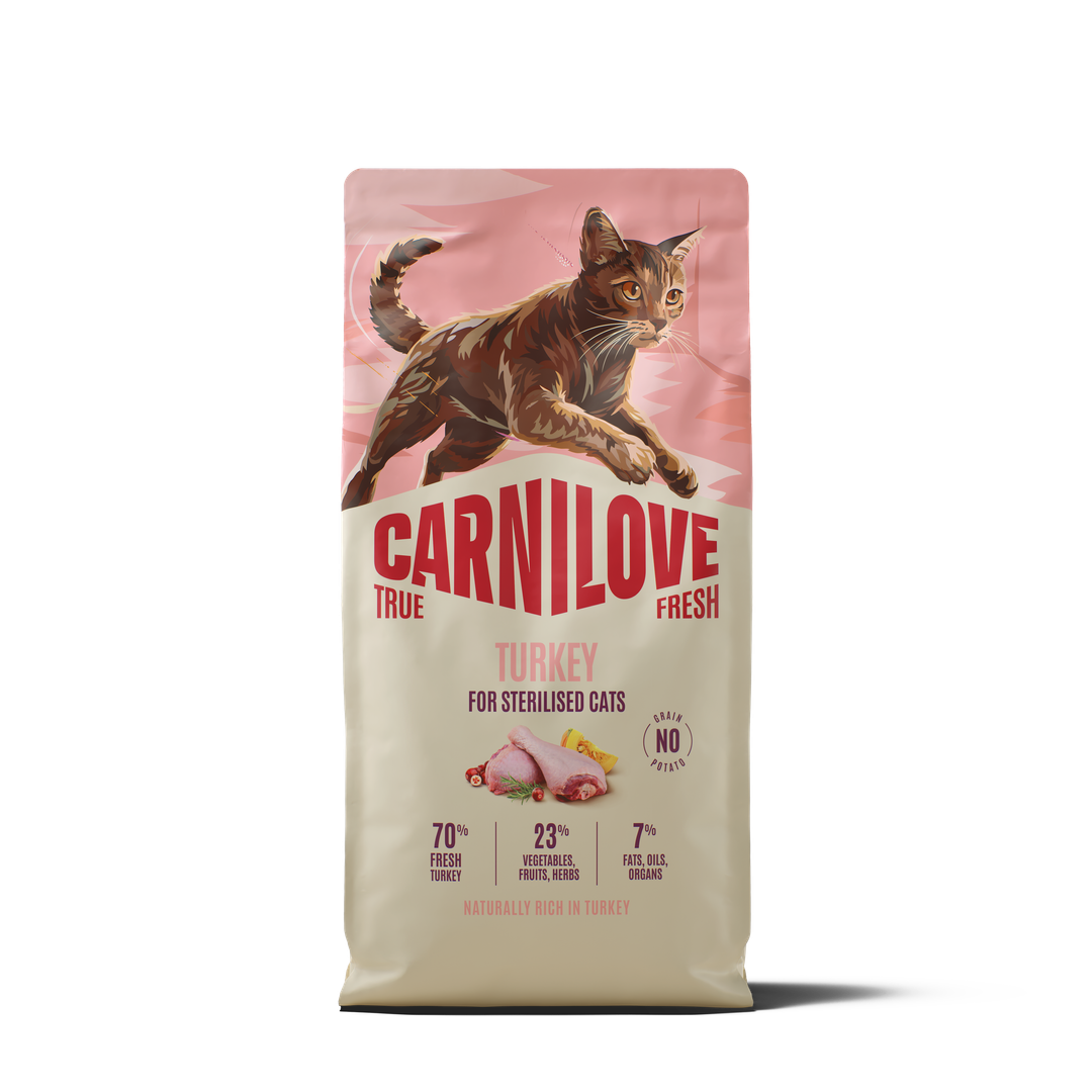CARNILOVE TRUE FRESH Cat Dry Turkey for Sterilised Adult All Breeds 6kg
