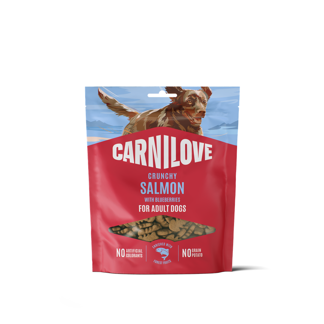 CARNILOVE Dog CRUNCHY Snack Salmon with Blueberries 200g