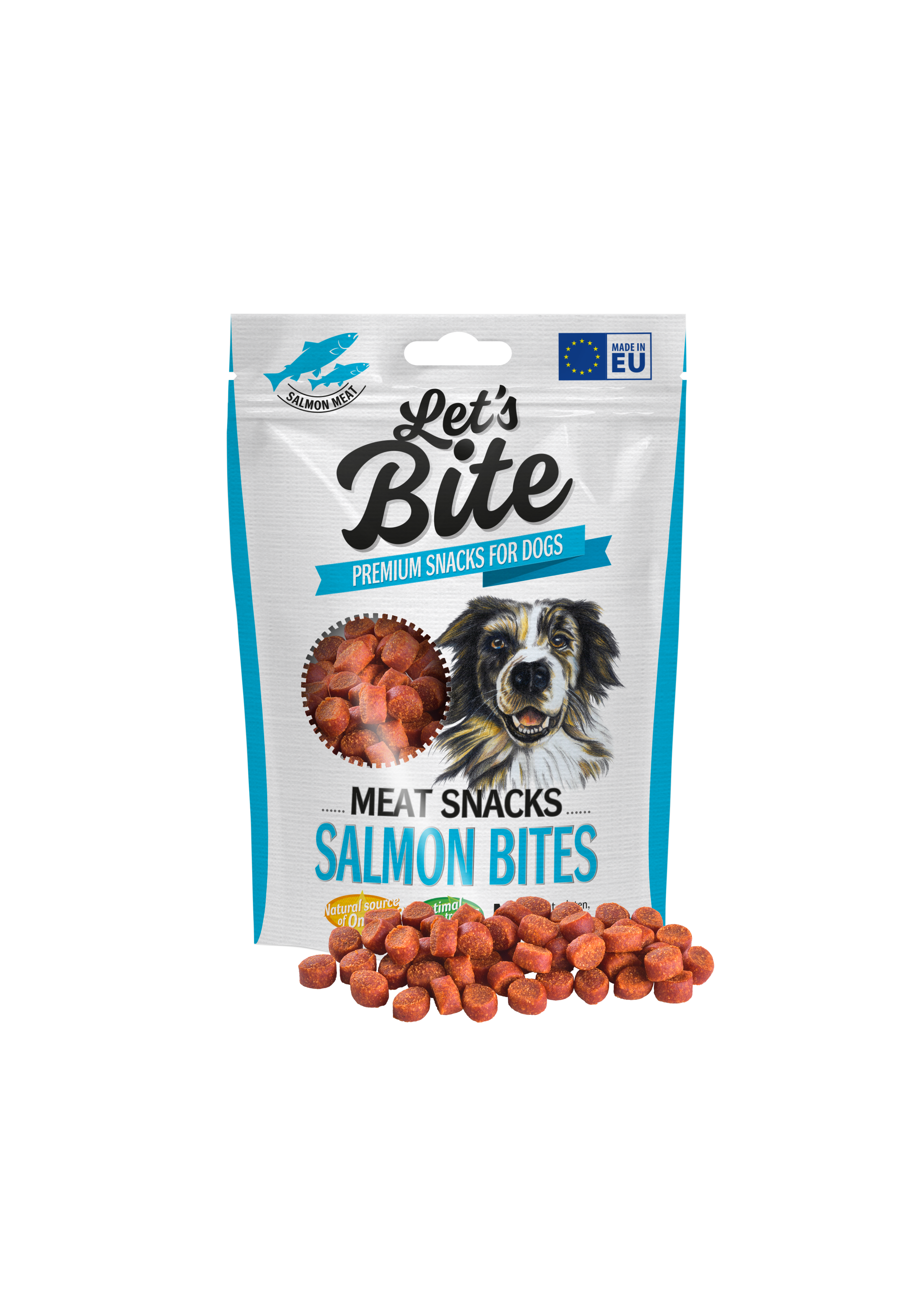 Let's Bite Meat Snacks Salmon Bites 150 g