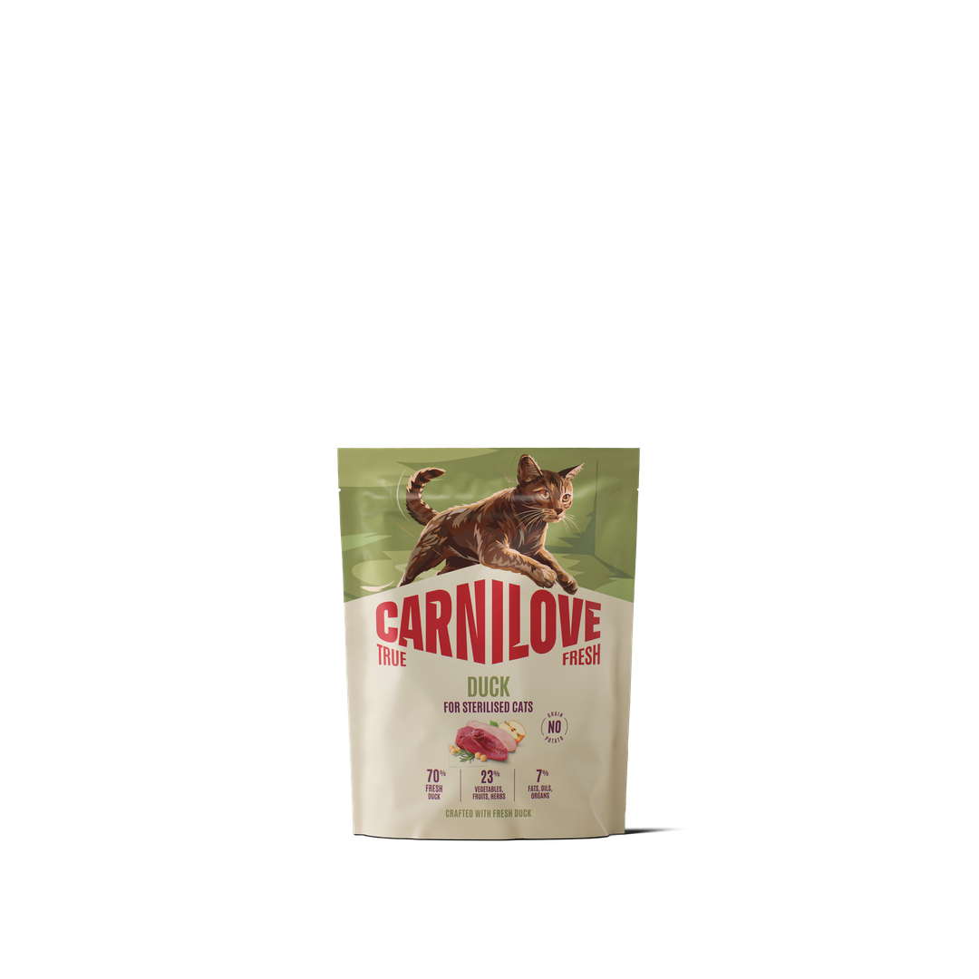 CARNILOVE TRUE FRESH Cat Dry Duck for Sterilised Adult All Breeds 400kg