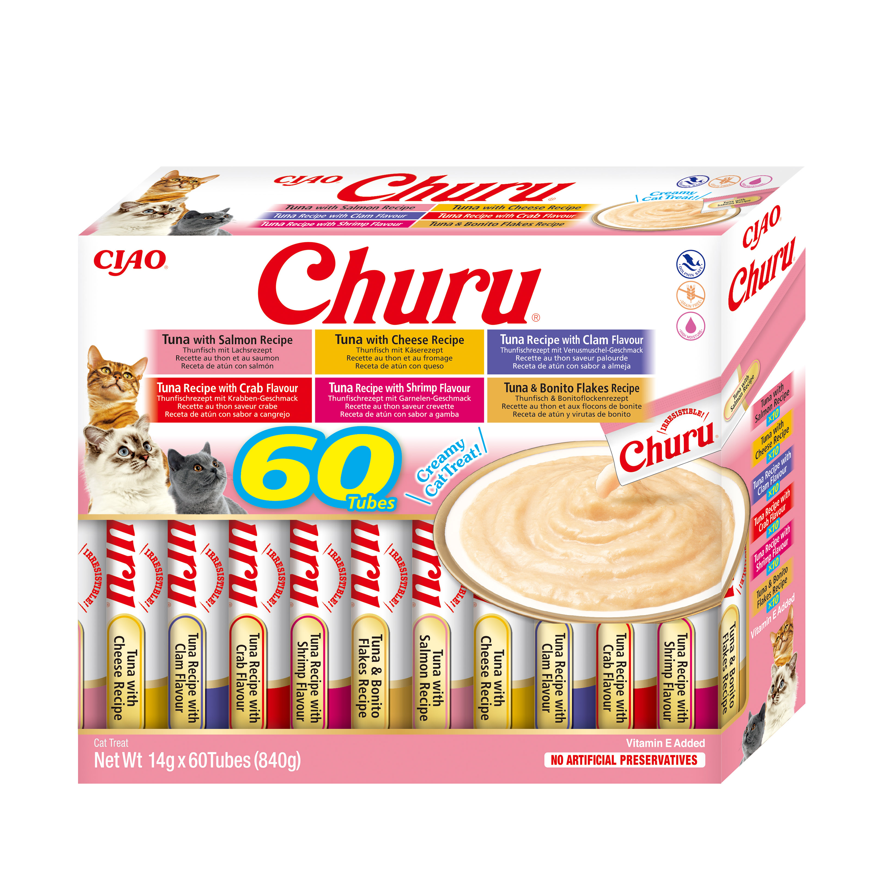 Inaba Cat Churu Variety Tuna 60x14g
