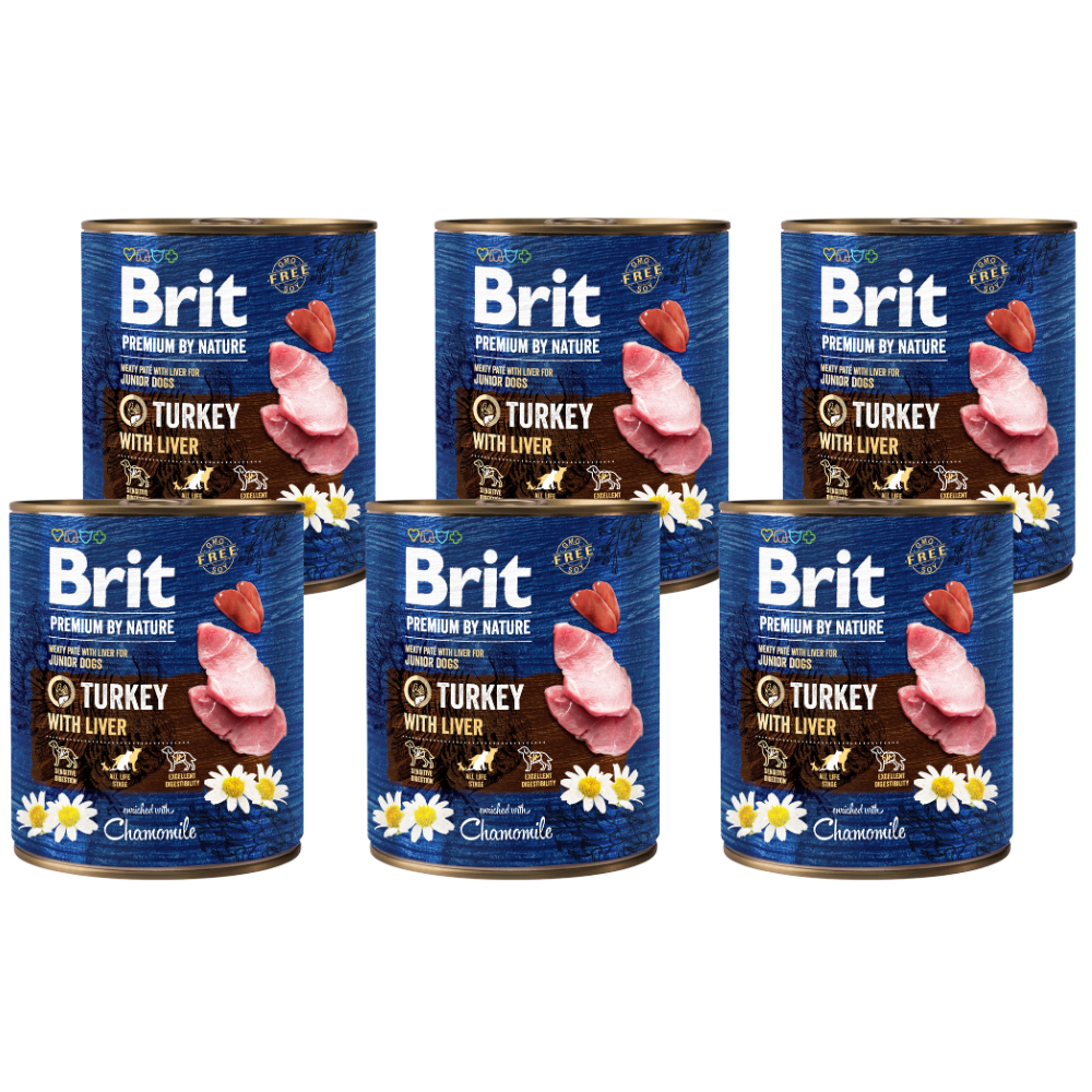 Promocja 5 szt + 1 szt Brit Premium by Nature Turkey with Liver